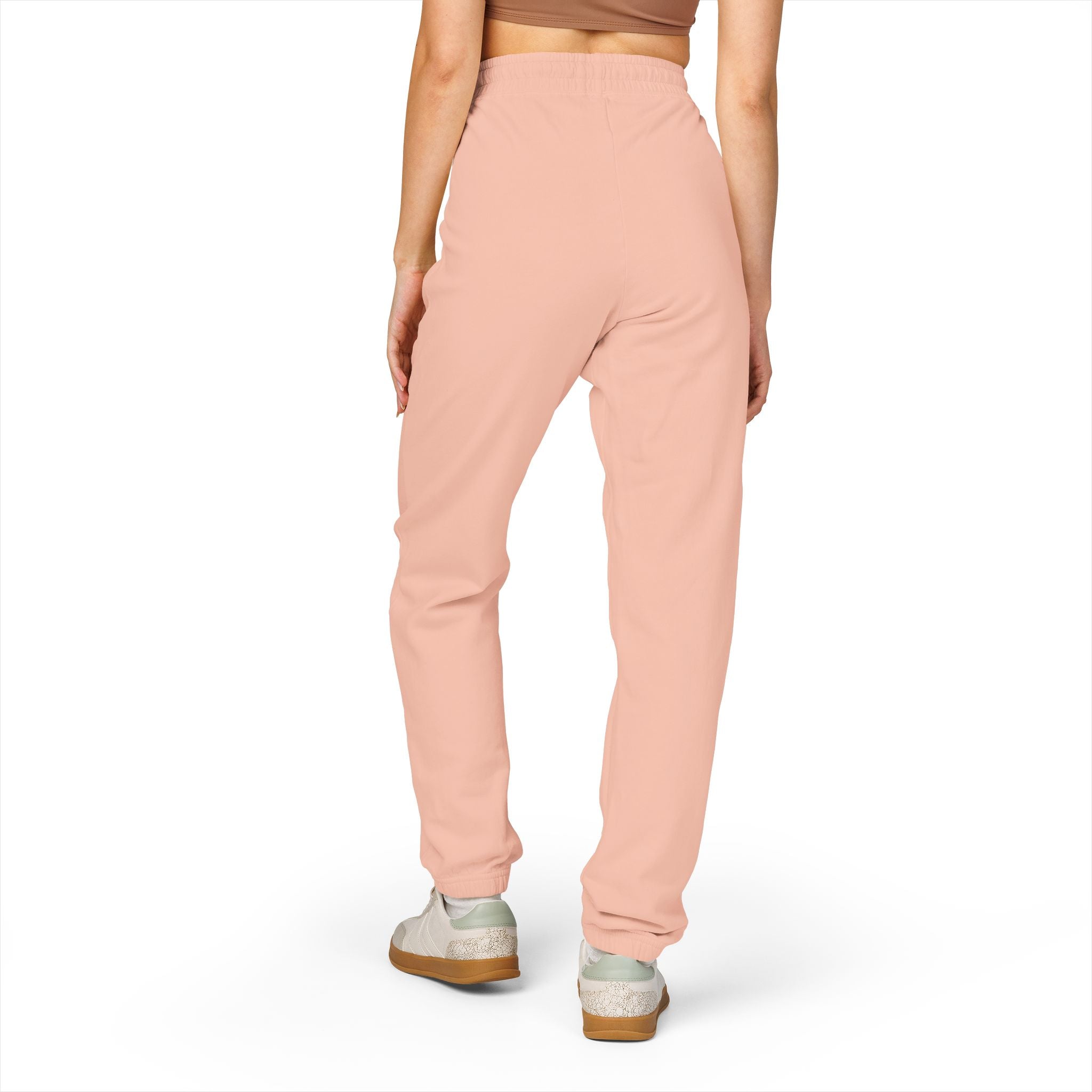 Embroidered Olive Fleece Sweatpants — Cozy Unisex Joggers