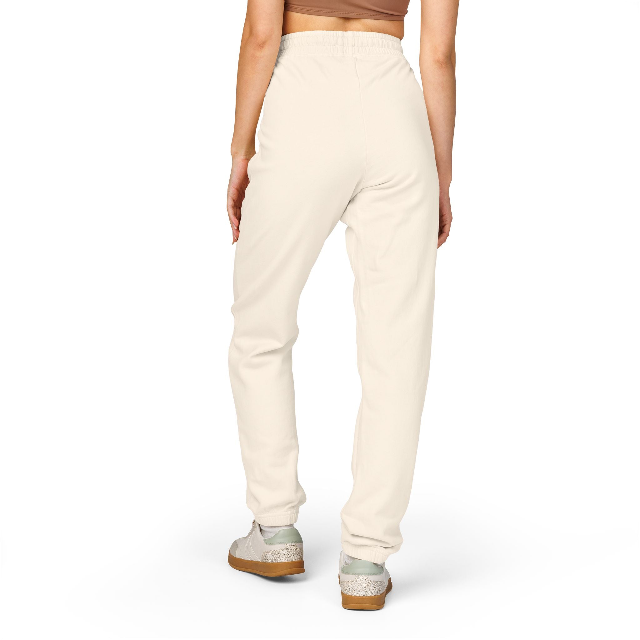 Embroidered Olive Fleece Sweatpants — Cozy Unisex Joggers