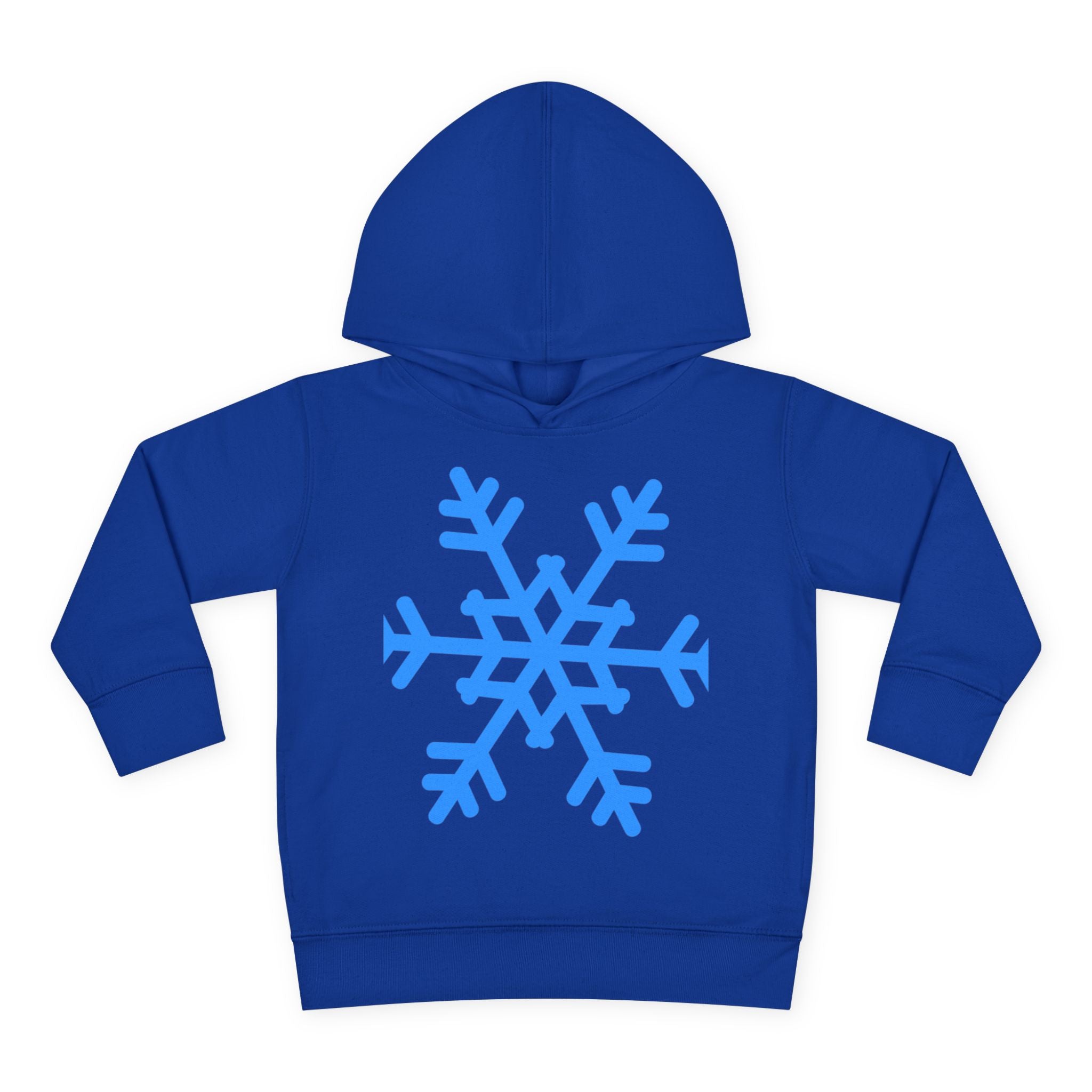 Toddler Snowflake Hoodie – Blue Winter Pullover for Kids