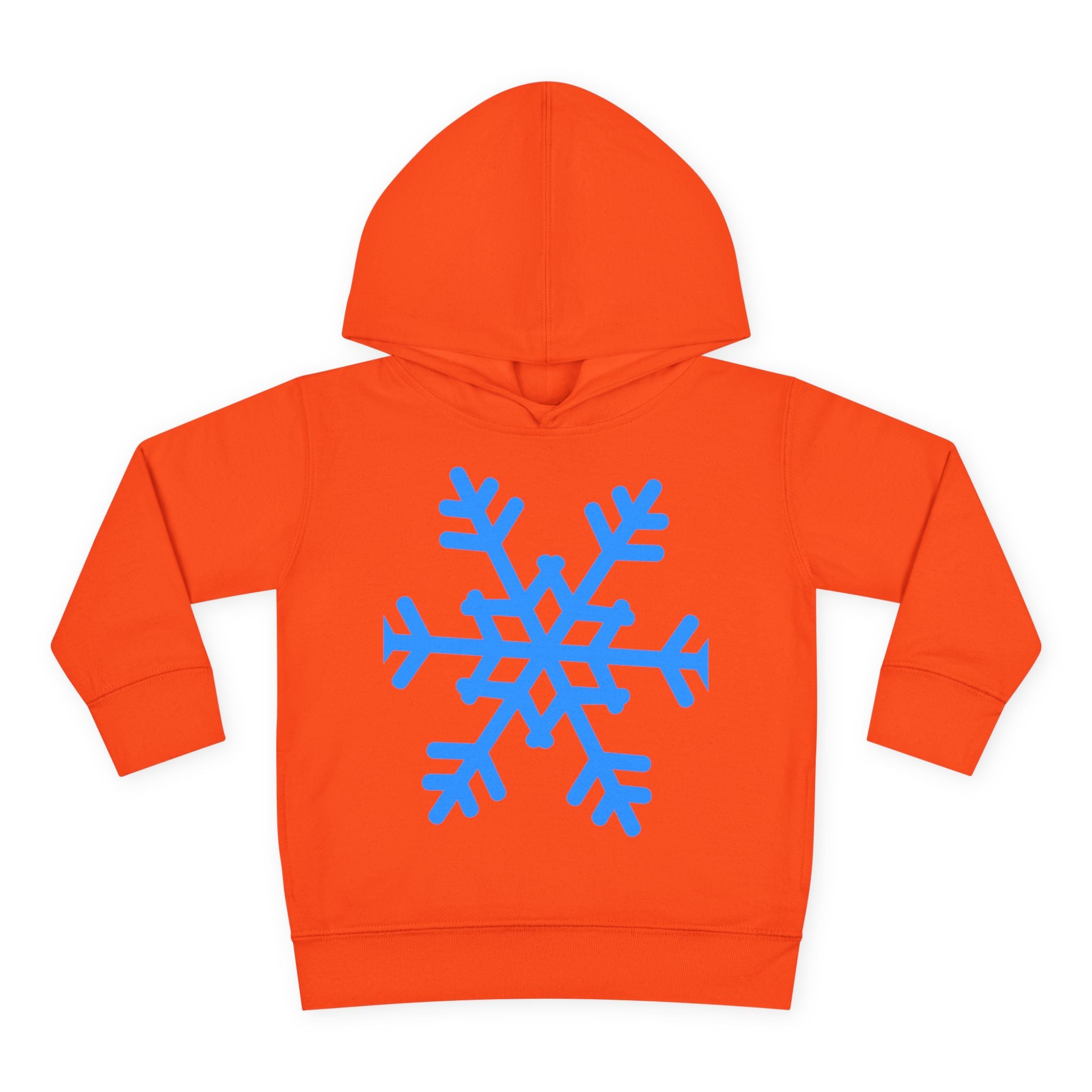Toddler Snowflake Hoodie – Blue Winter Pullover for Kids