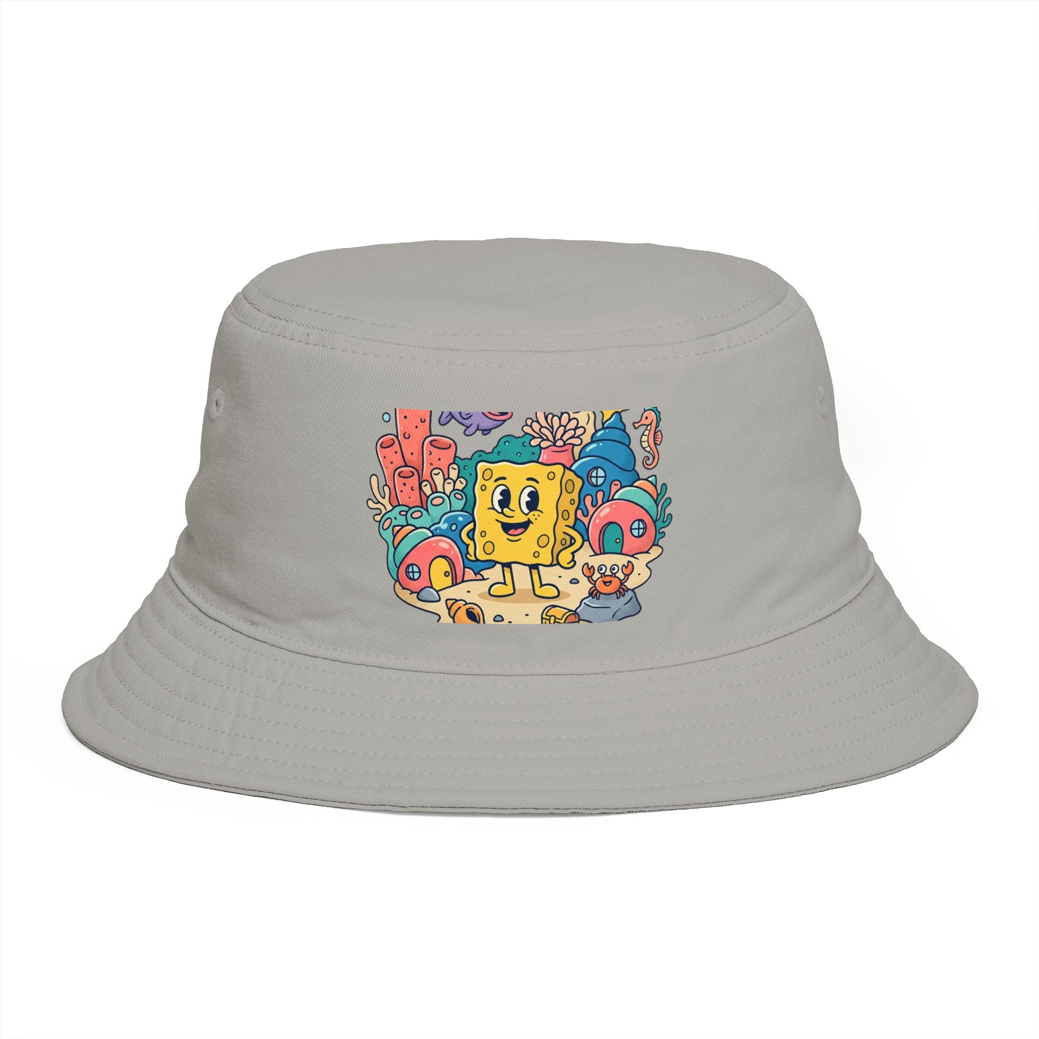 SpongeBob SquarePants Sea Friends Bucket Hat — Cute Cartoon SpongeBob Beach Hat