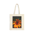 Tote Bag — Vibrant Orange Daisy Floral Canvas Tote (Eco-Friendly Beach & Market Bag)