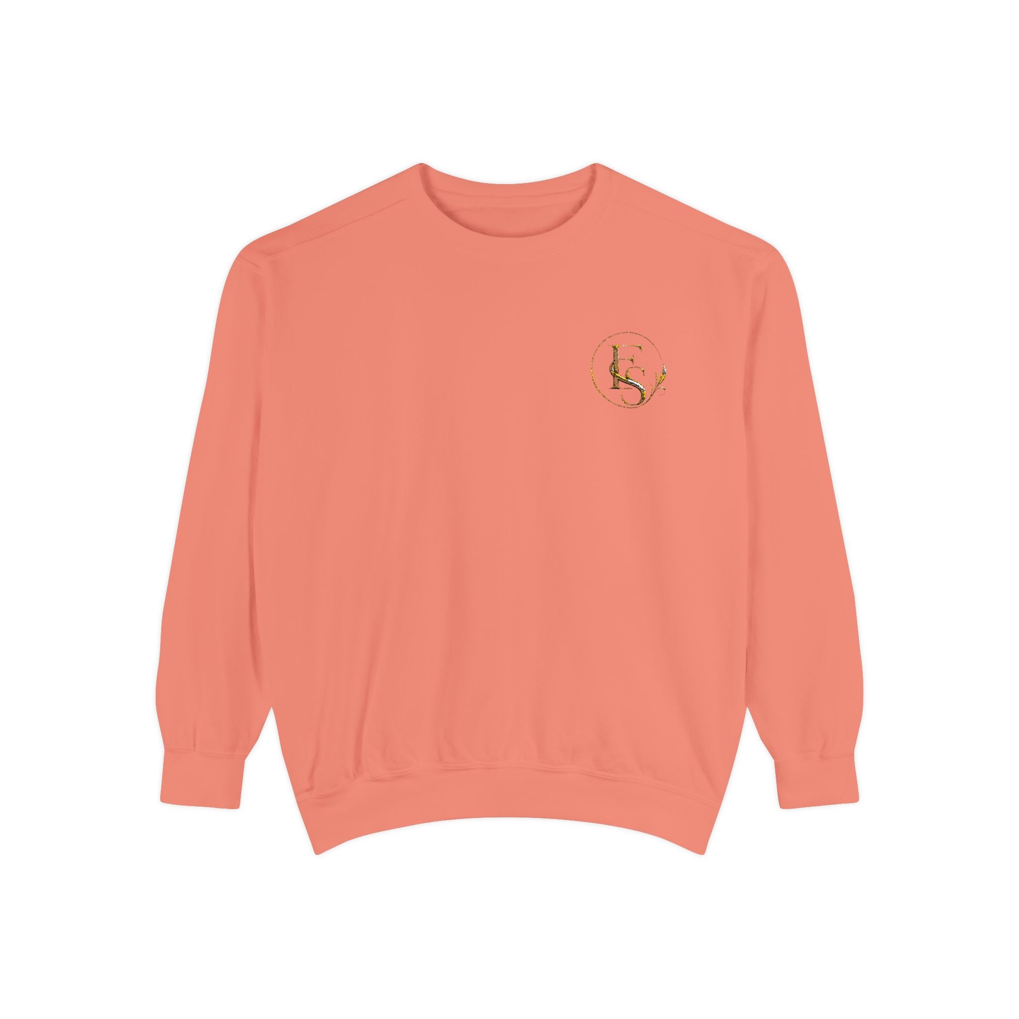 Gold Floral Initials Sweatshirt