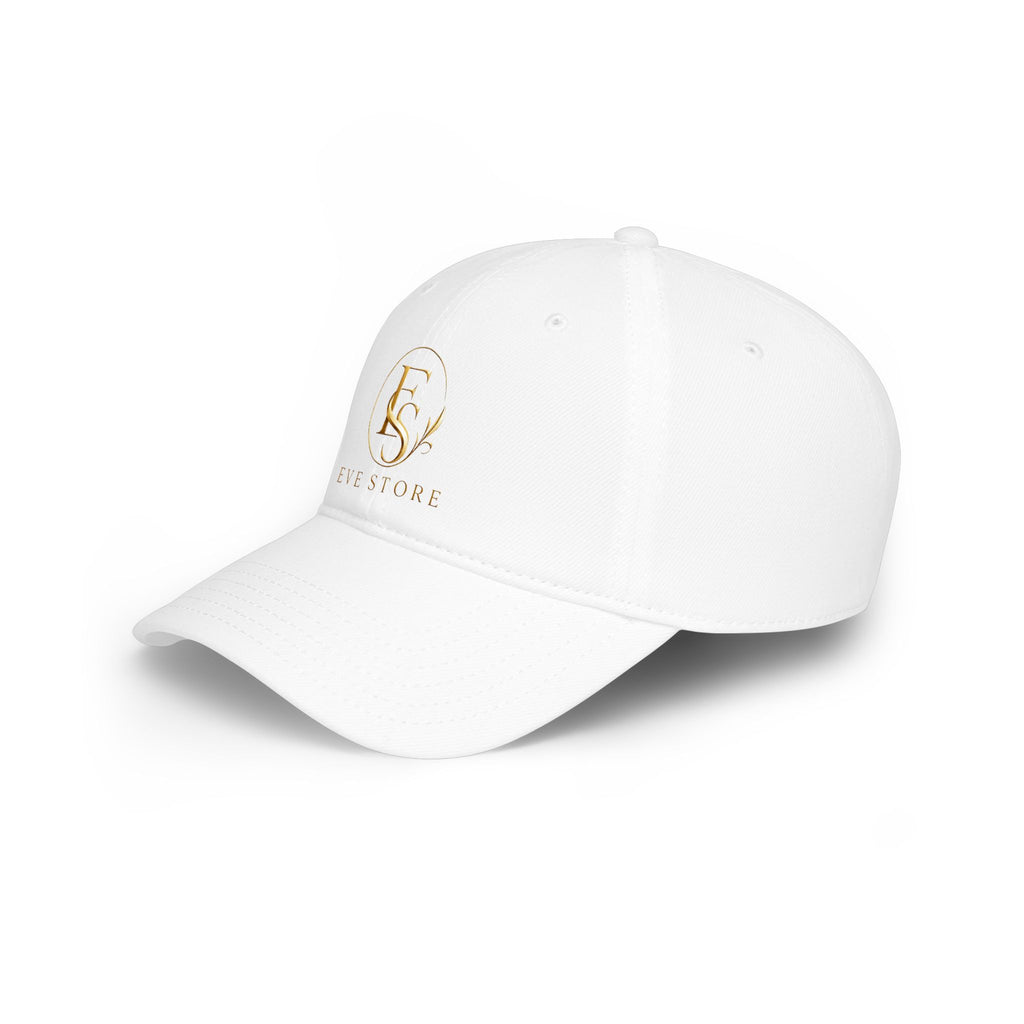 Embroidered Gold 'ES' Logo Baseball Cap