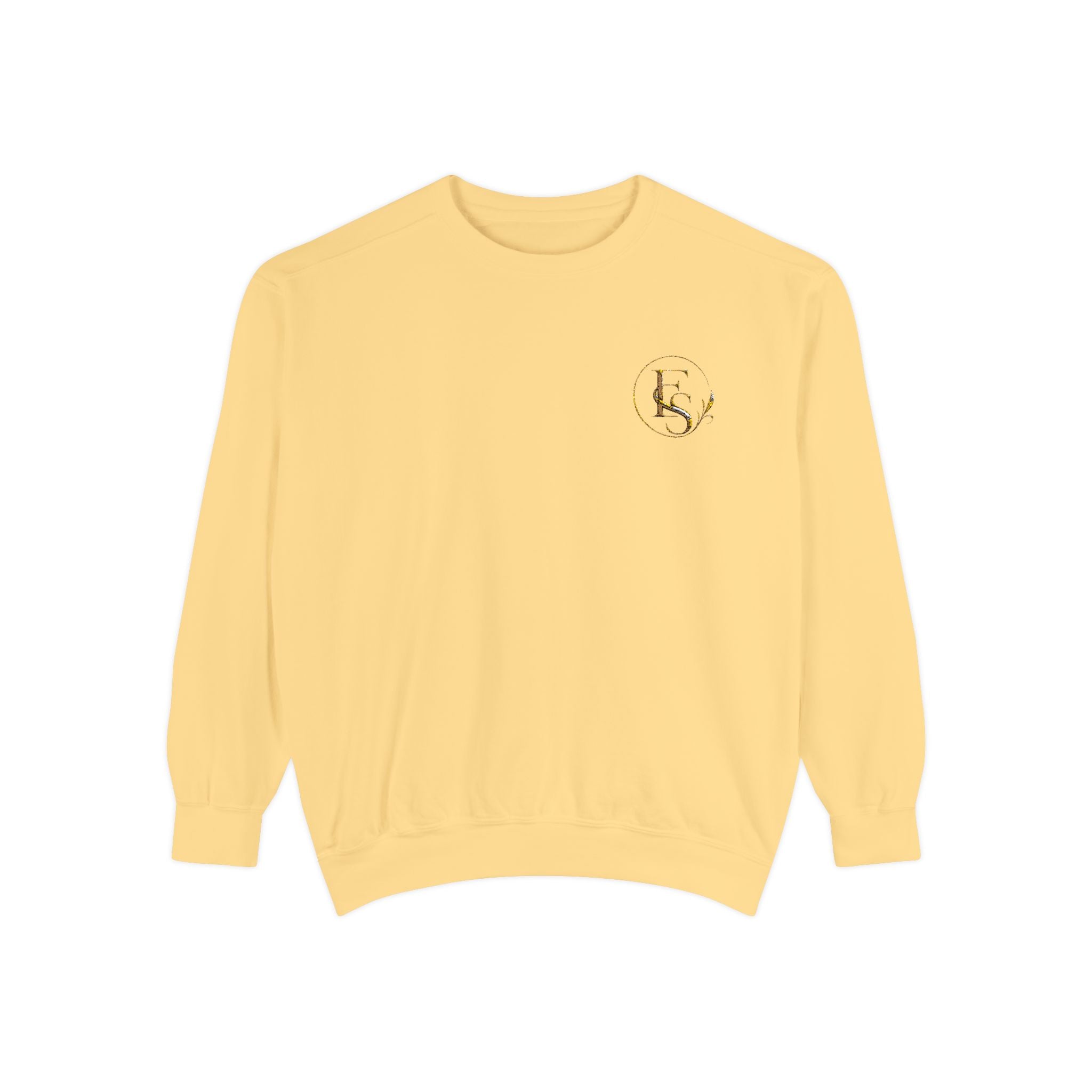 Gold Floral Initials Sweatshirt