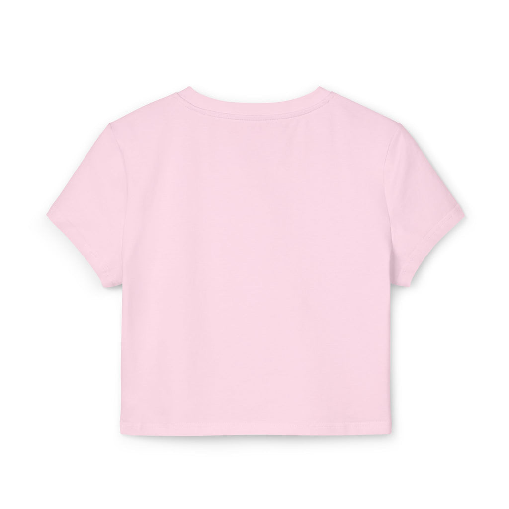 Too Hot to Handle Women's Baby Tee — Funny Slogan Crop Top
