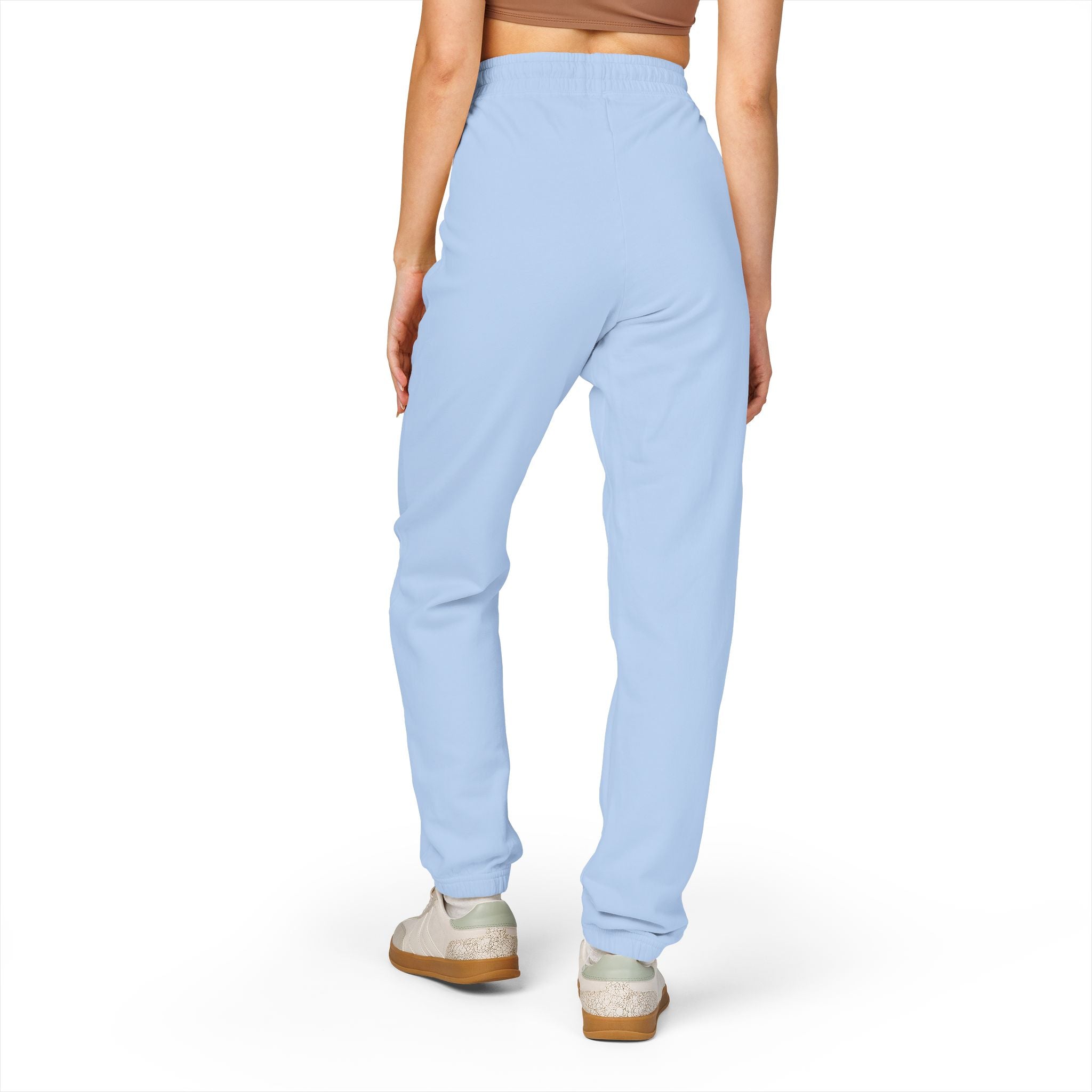 Embroidered Olive Fleece Sweatpants — Cozy Unisex Joggers