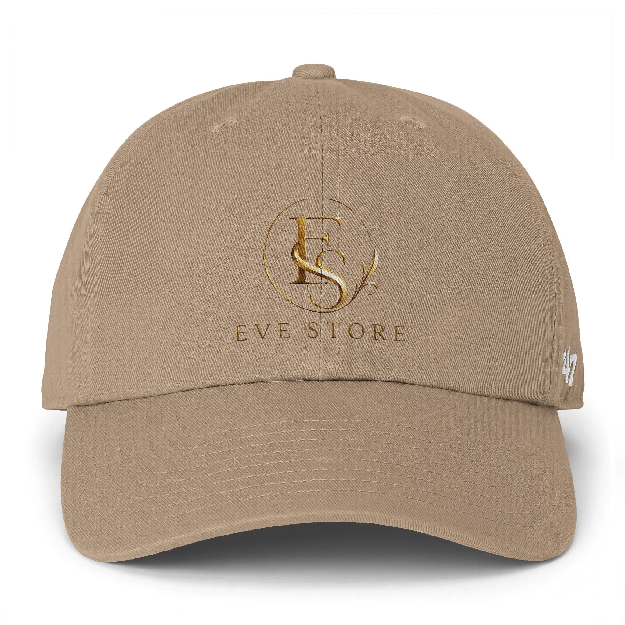 Eve Store Embroidered Logo Cap — Classic Clean-Up Baseball Hat