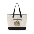 Canvas Tote Bag — Colorful Cartoon Sea Creature Design