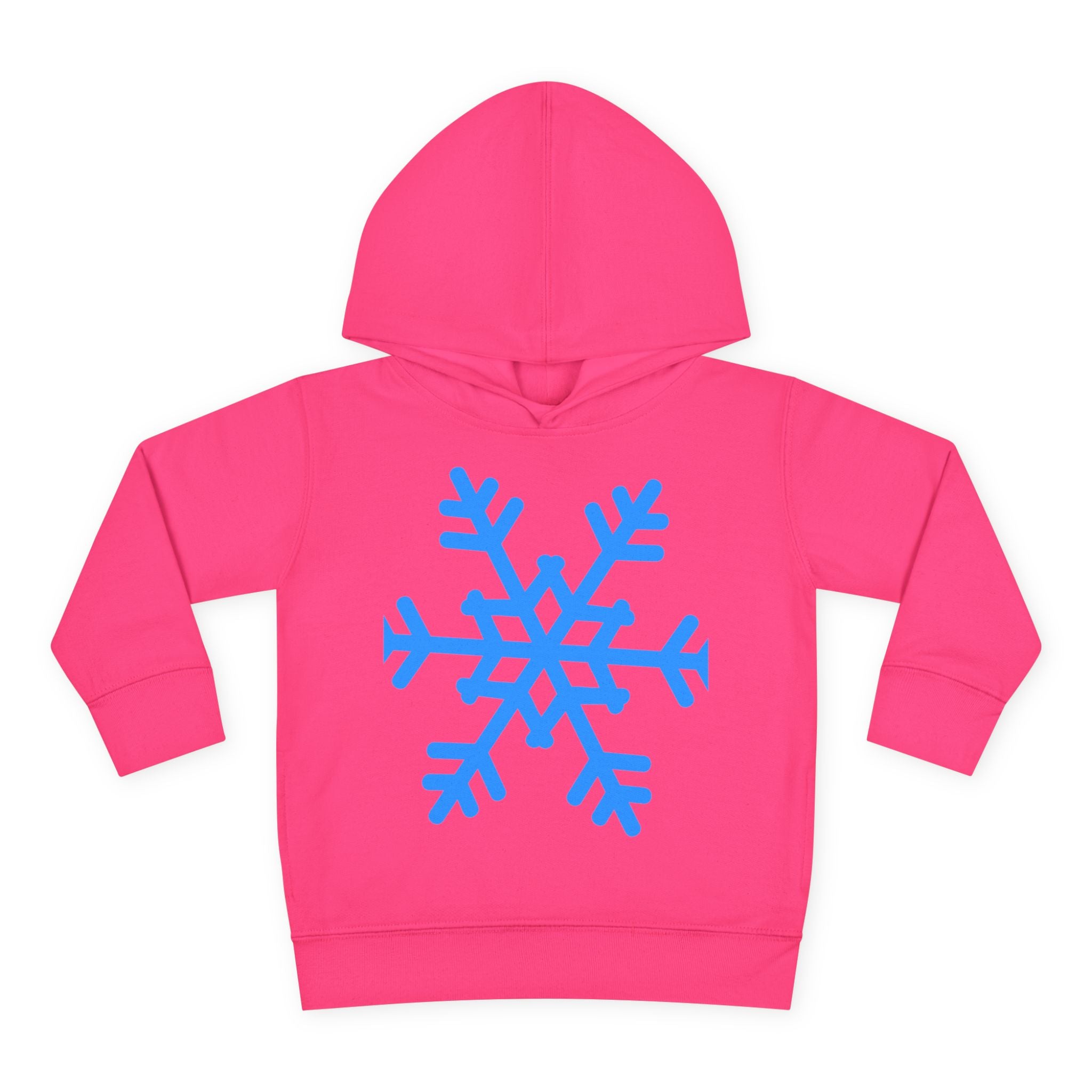 Toddler Snowflake Hoodie – Blue Winter Pullover for Kids