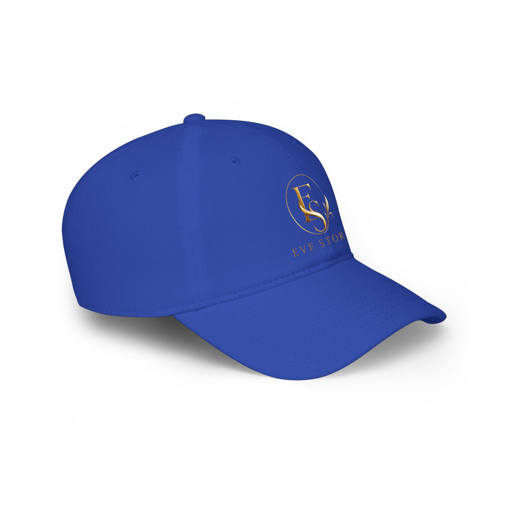 Embroidered Gold 'ES' Logo Baseball Cap