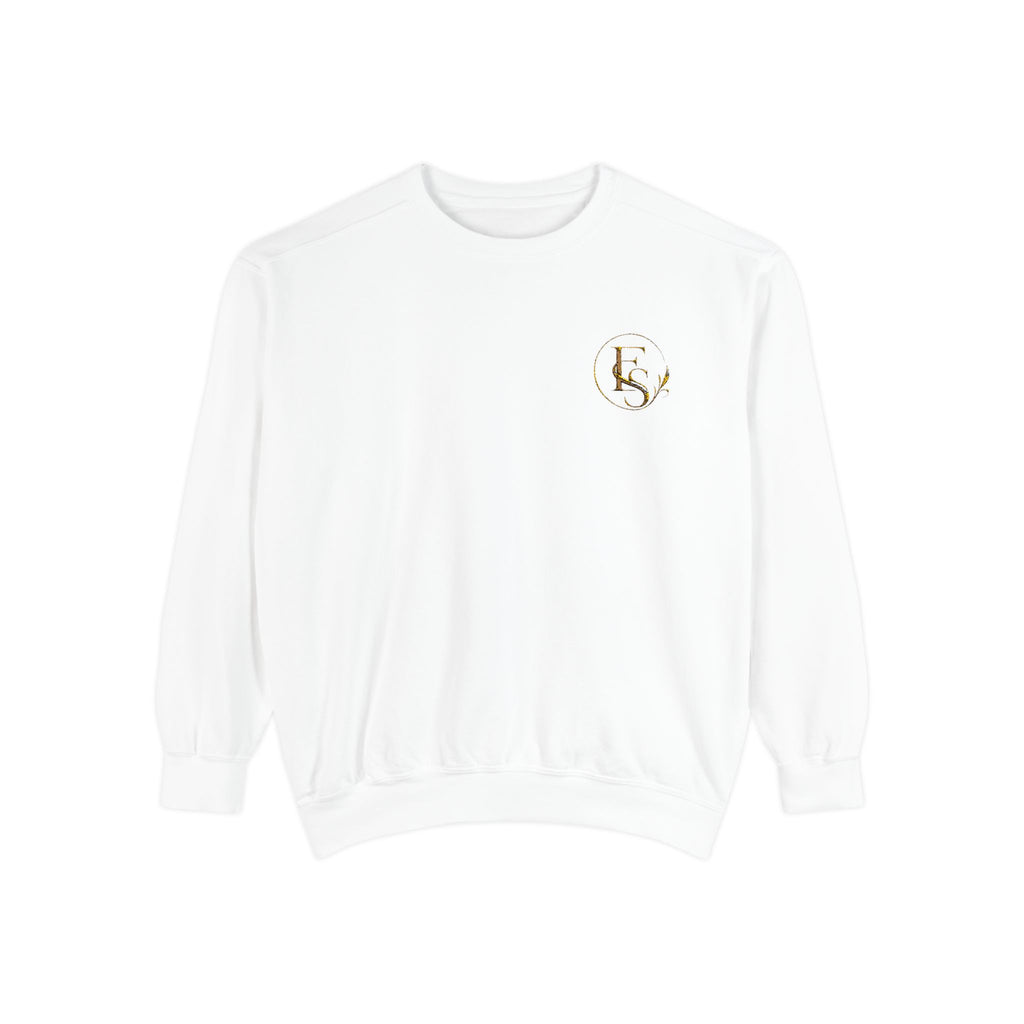 Gold Floral Initials Sweatshirt