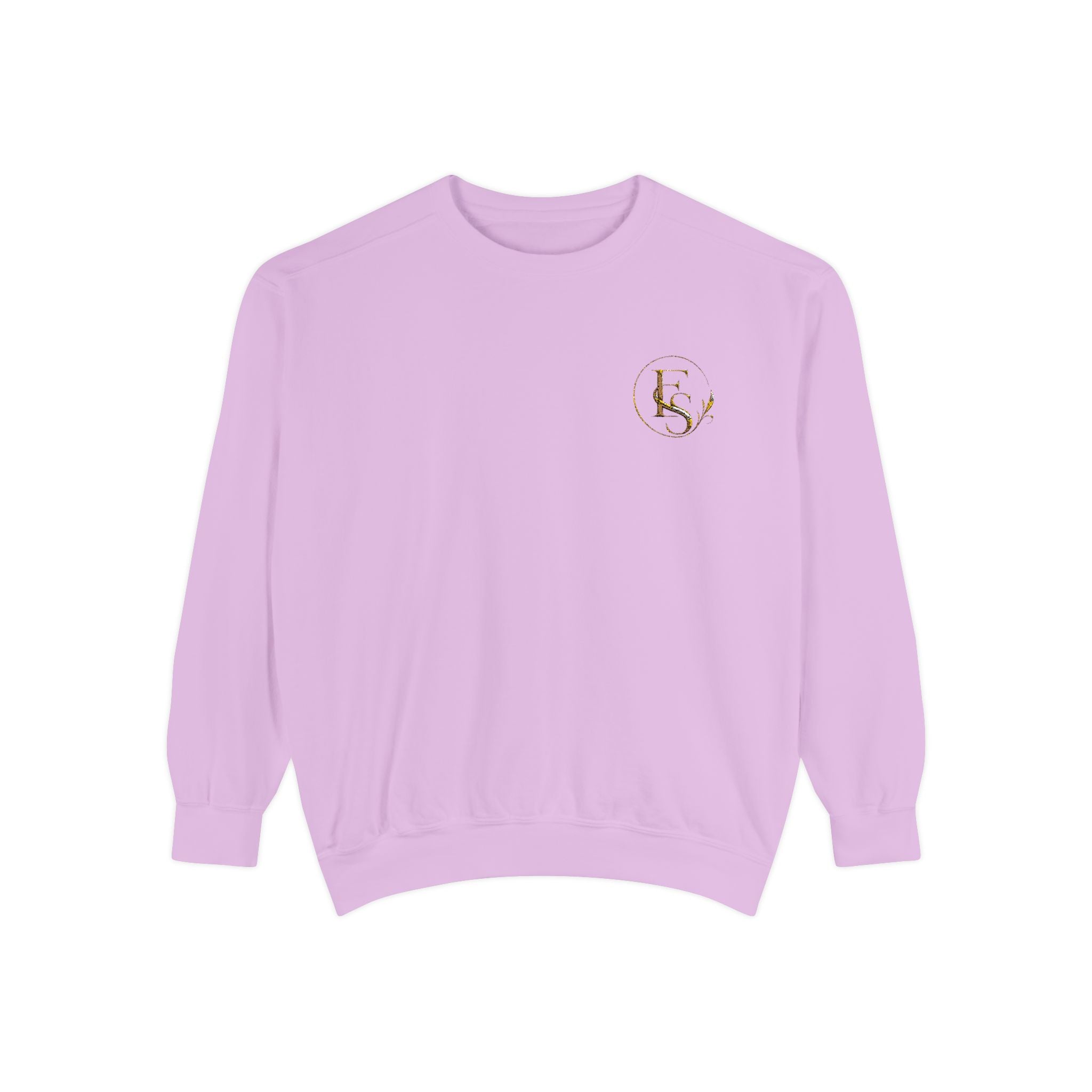Gold Floral Initials Sweatshirt