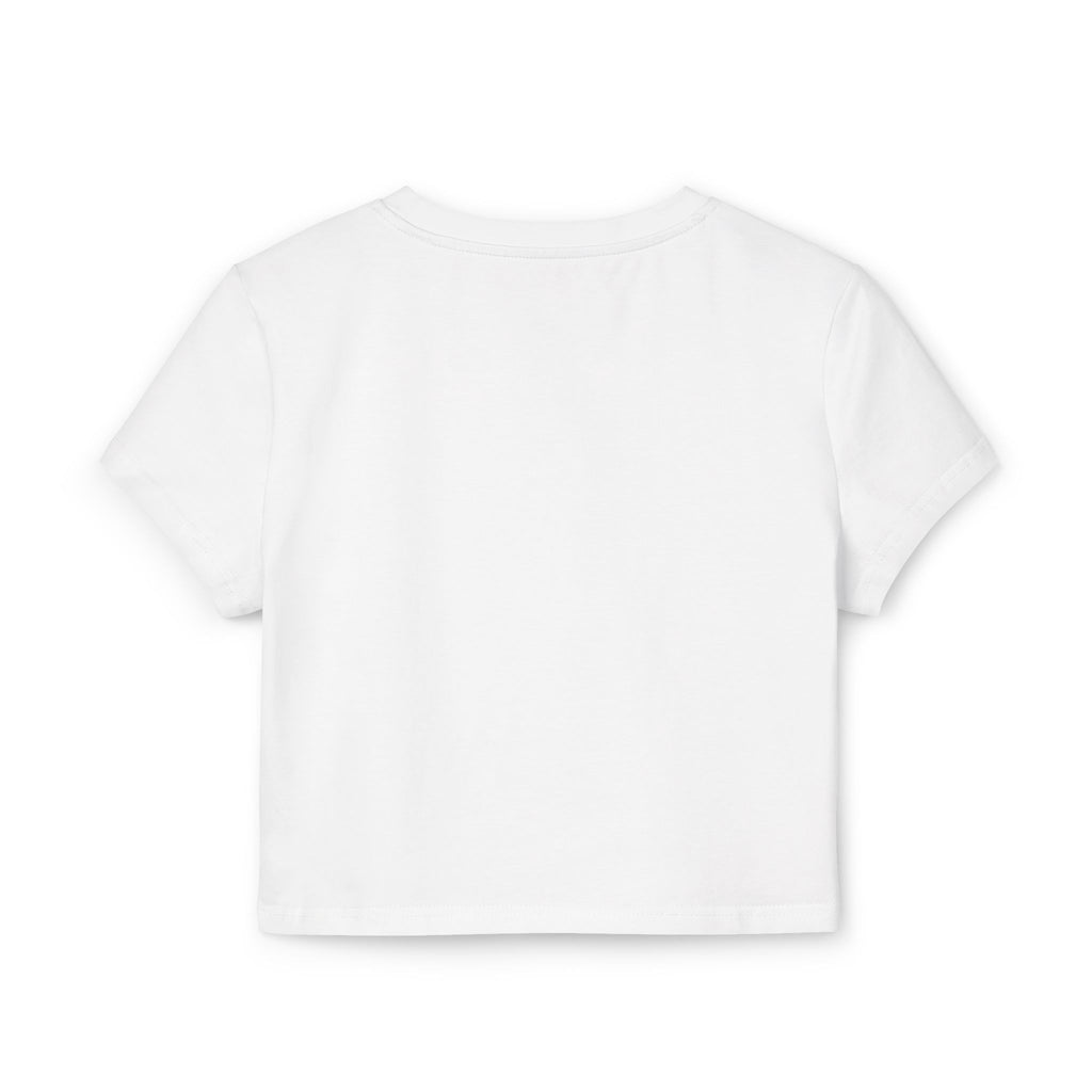 Too Hot to Handle Women's Baby Tee — Funny Slogan Crop Top