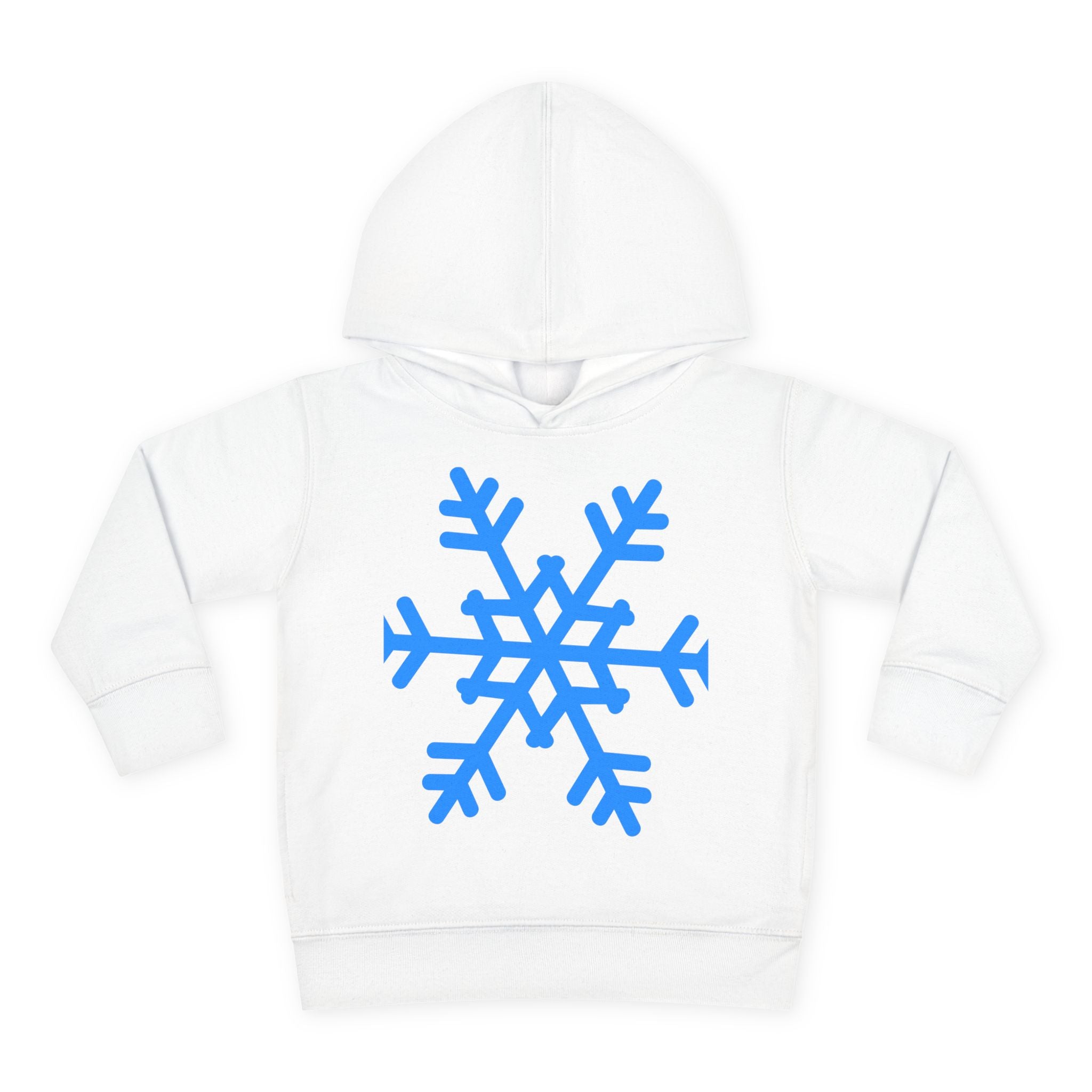 Toddler Snowflake Hoodie – Blue Winter Pullover for Kids