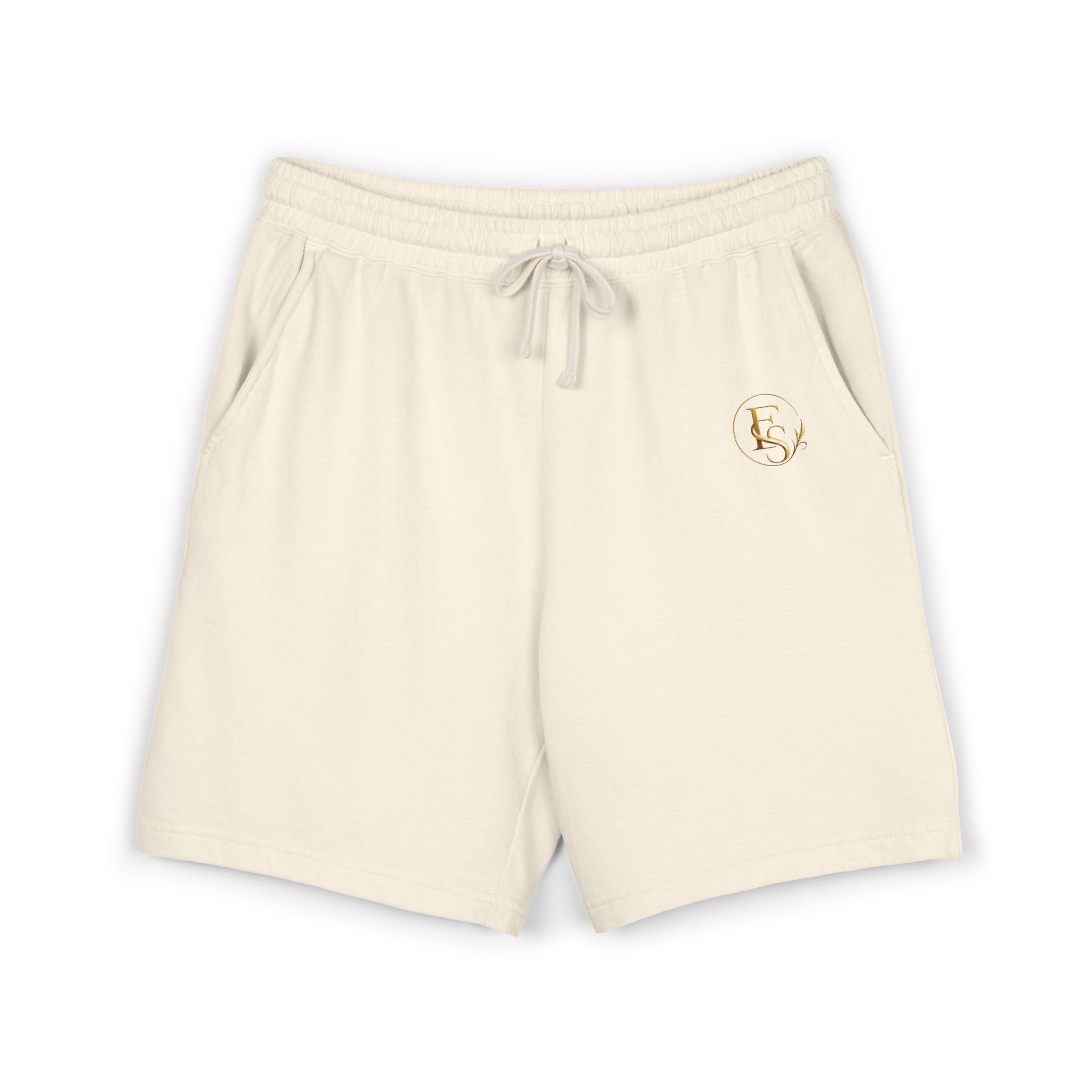 Lightweight Fleece Sweat Shorts — Garment-Dyed Casual Lounge Shorts