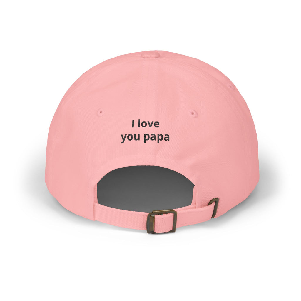 Best Dad Ever Embroidered Dad Cap — "I love you papa" Back Hat