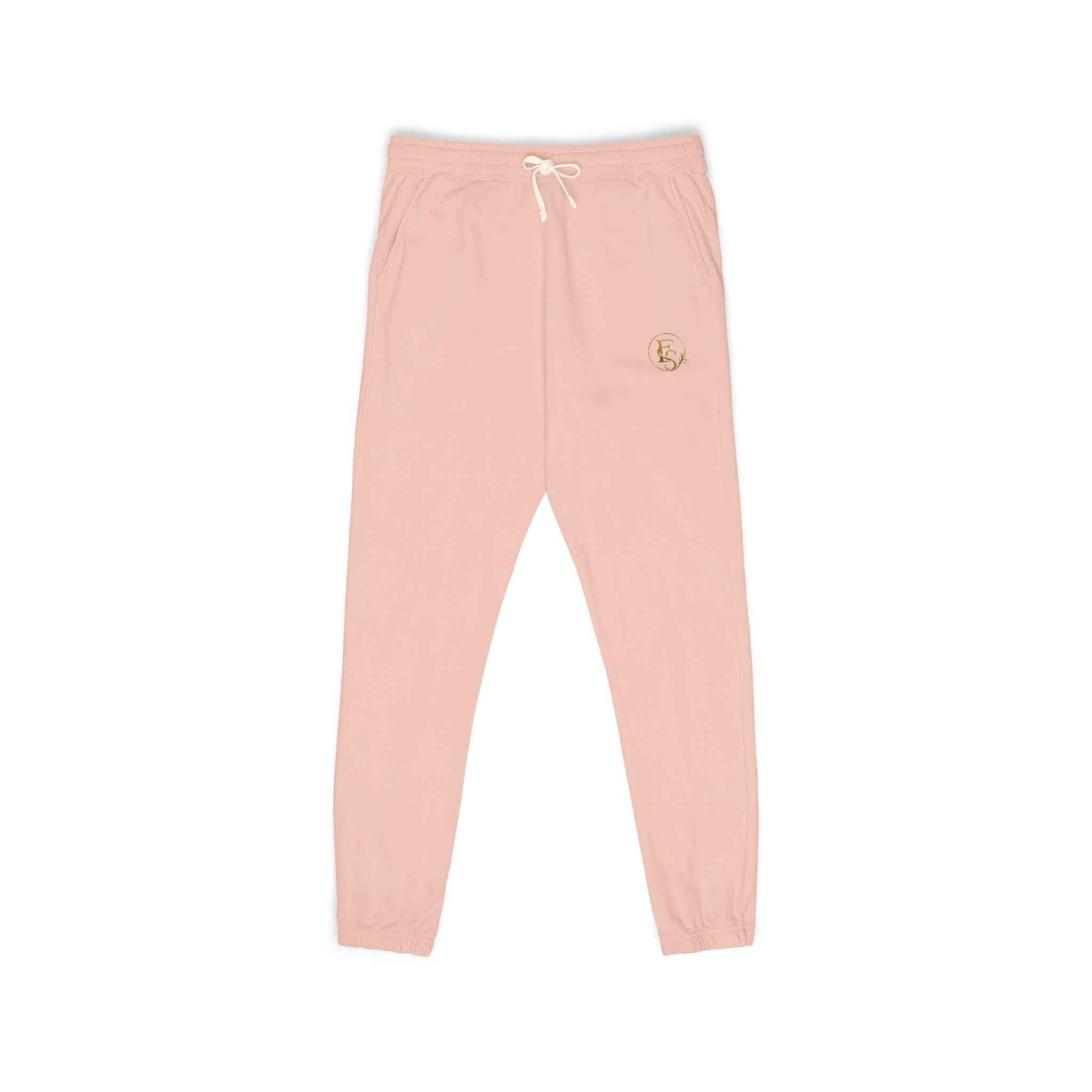 Embroidered Olive Fleece Sweatpants — Cozy Unisex Joggers