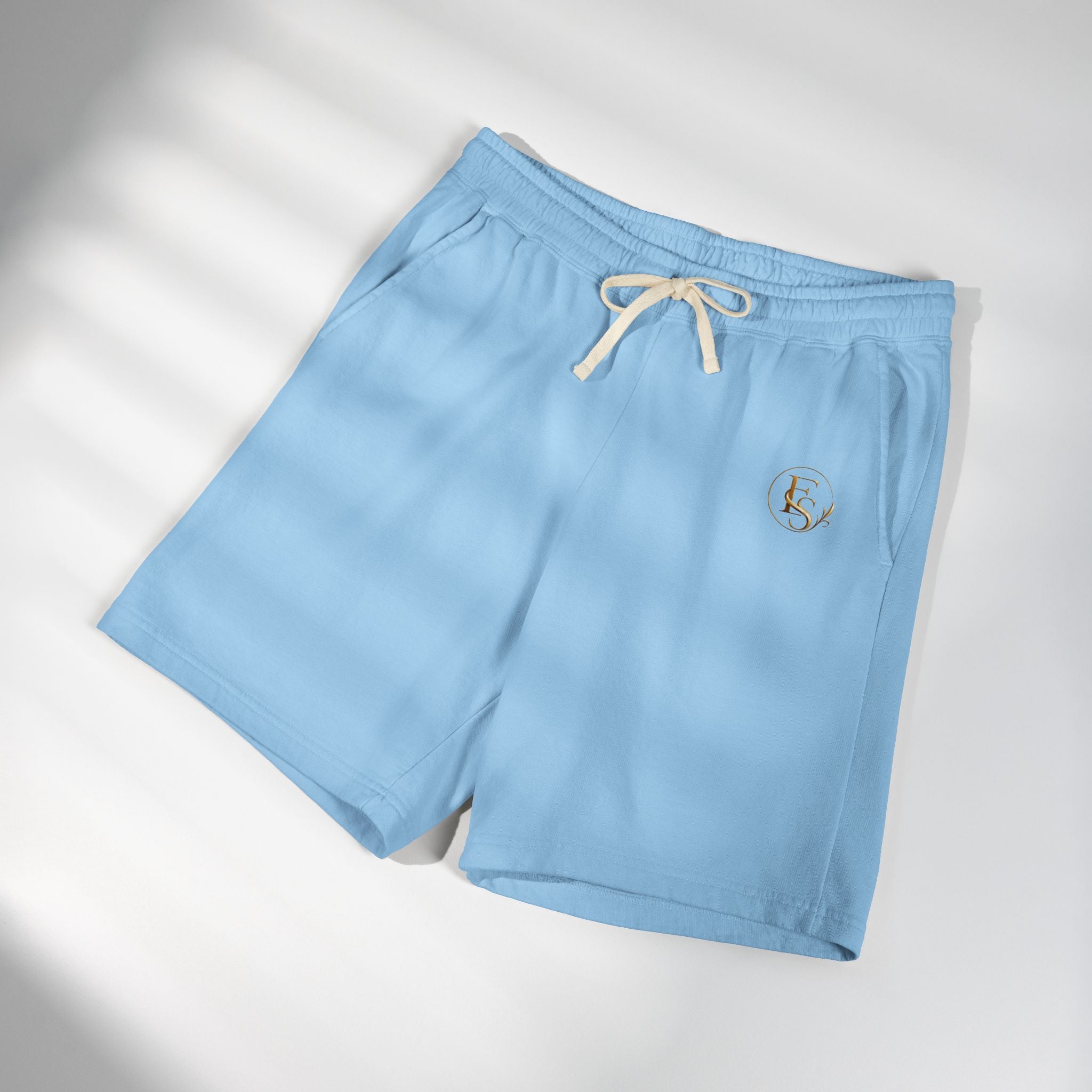 Lightweight Fleece Sweat Shorts — Garment-Dyed Casual Lounge Shorts