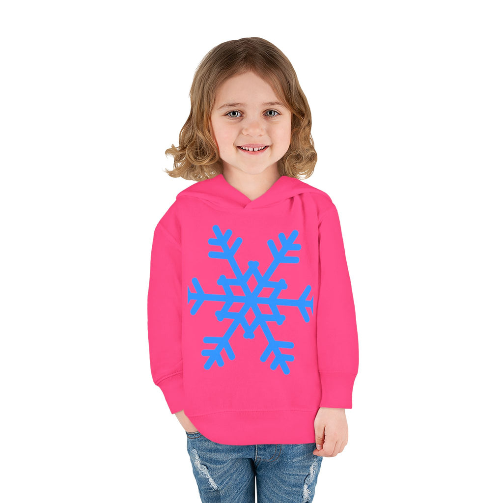 Toddler Snowflake Hoodie – Blue Winter Pullover for Kids
