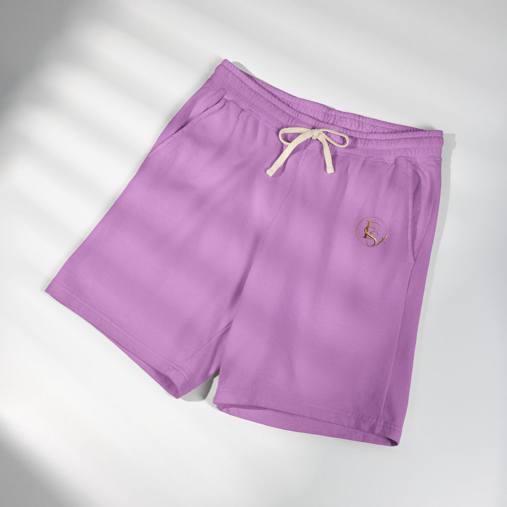 Lightweight Fleece Sweat Shorts — Garment-Dyed Casual Lounge Shorts