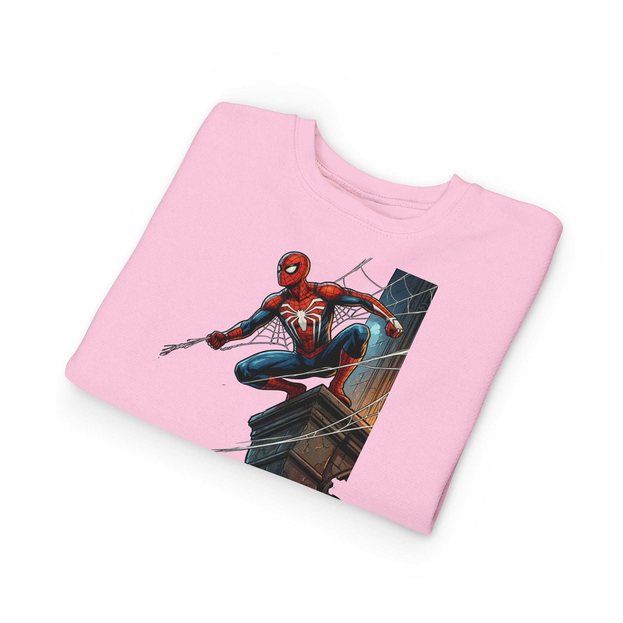 Toddler Sweatshirt — Superhero Web-Swinging Graphic Pullover