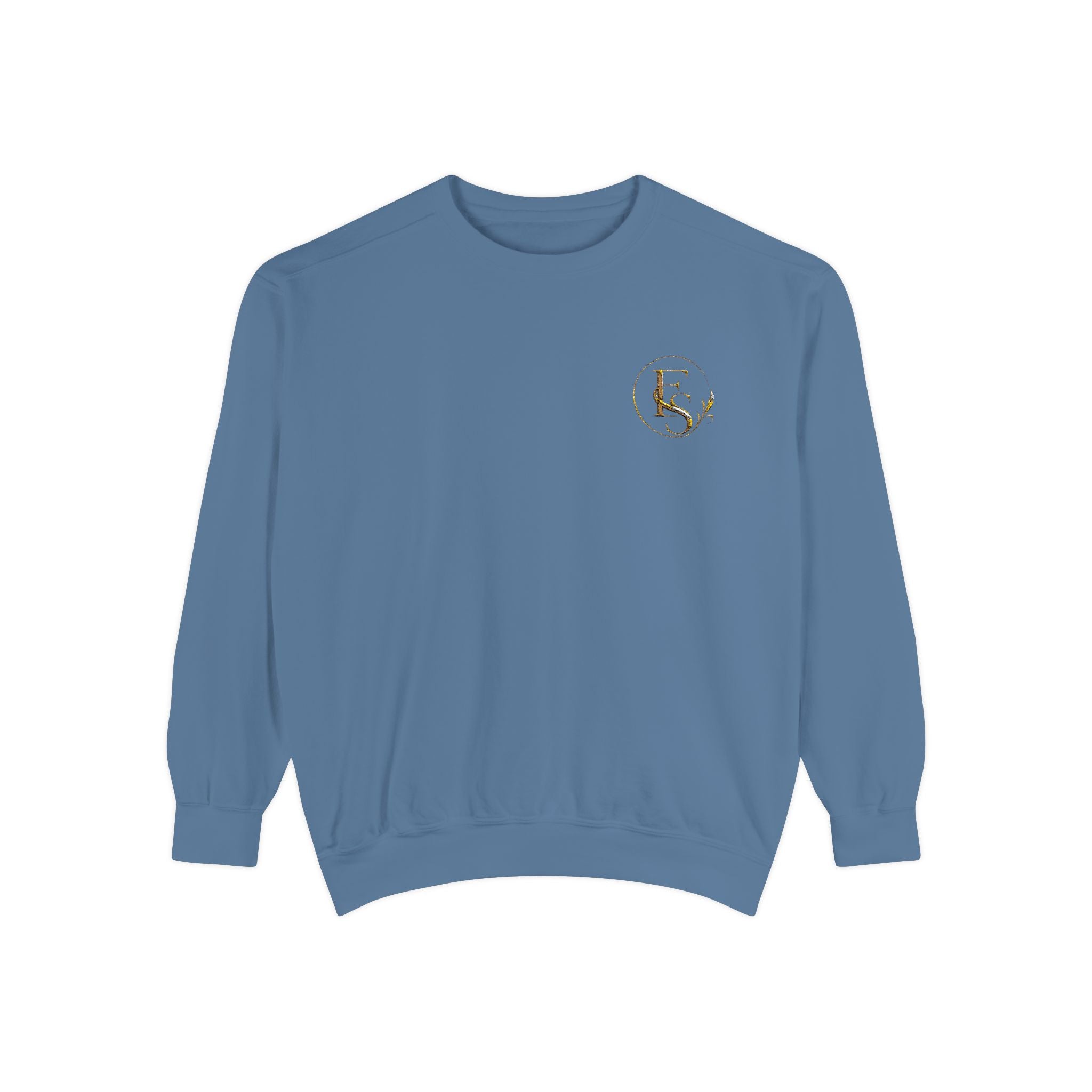 Gold Floral Initials Sweatshirt