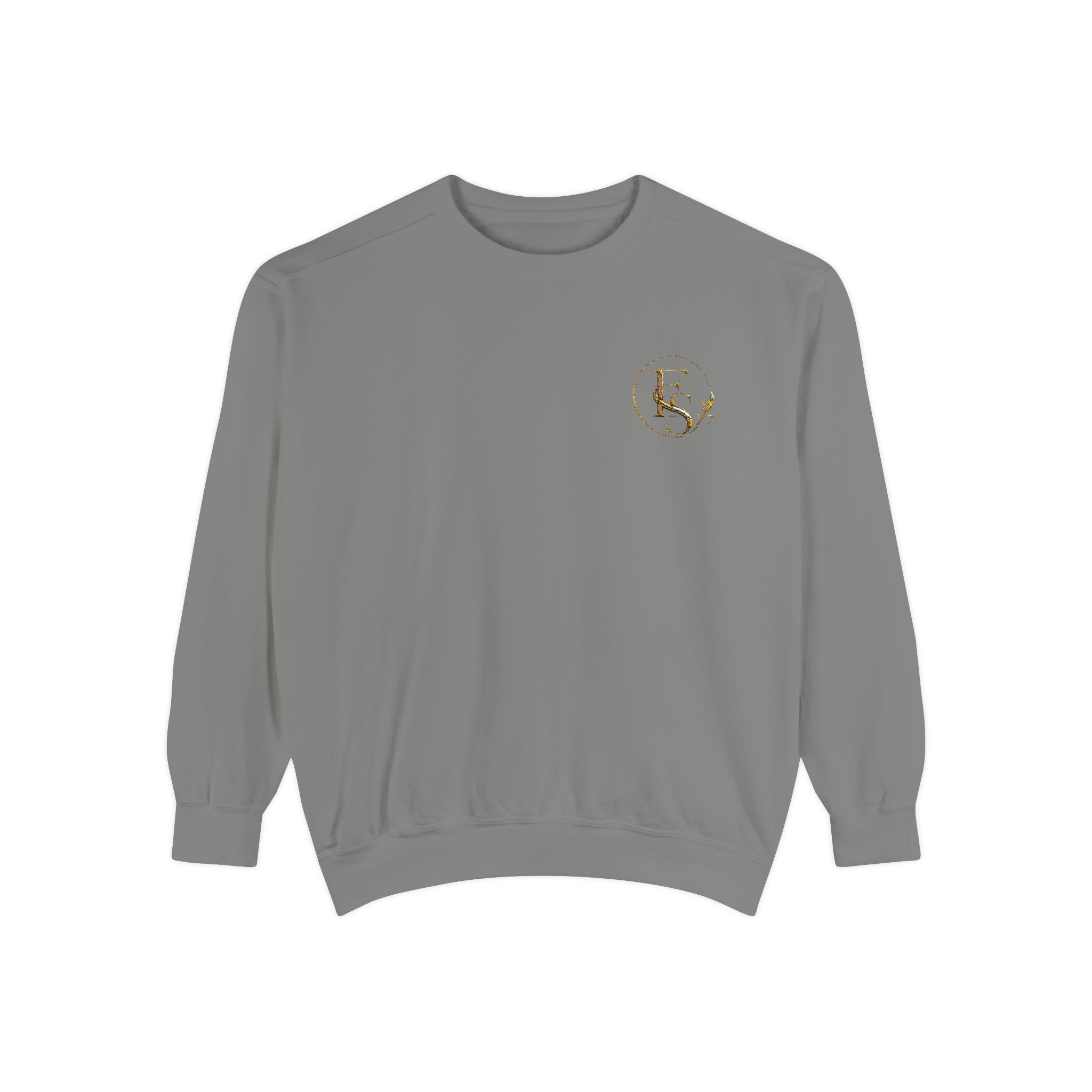 Gold Floral Initials Sweatshirt