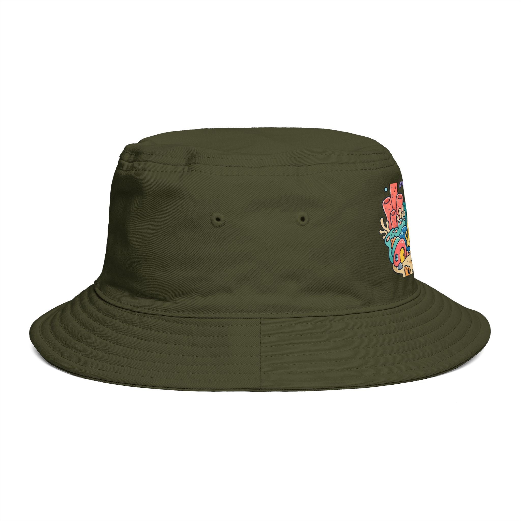 SpongeBob SquarePants Sea Friends Bucket Hat — Cute Cartoon SpongeBob Beach Hat