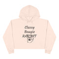 Classy Bougie Ratchet Crop Hoodie —  Feminine Cropped Sweatshirt