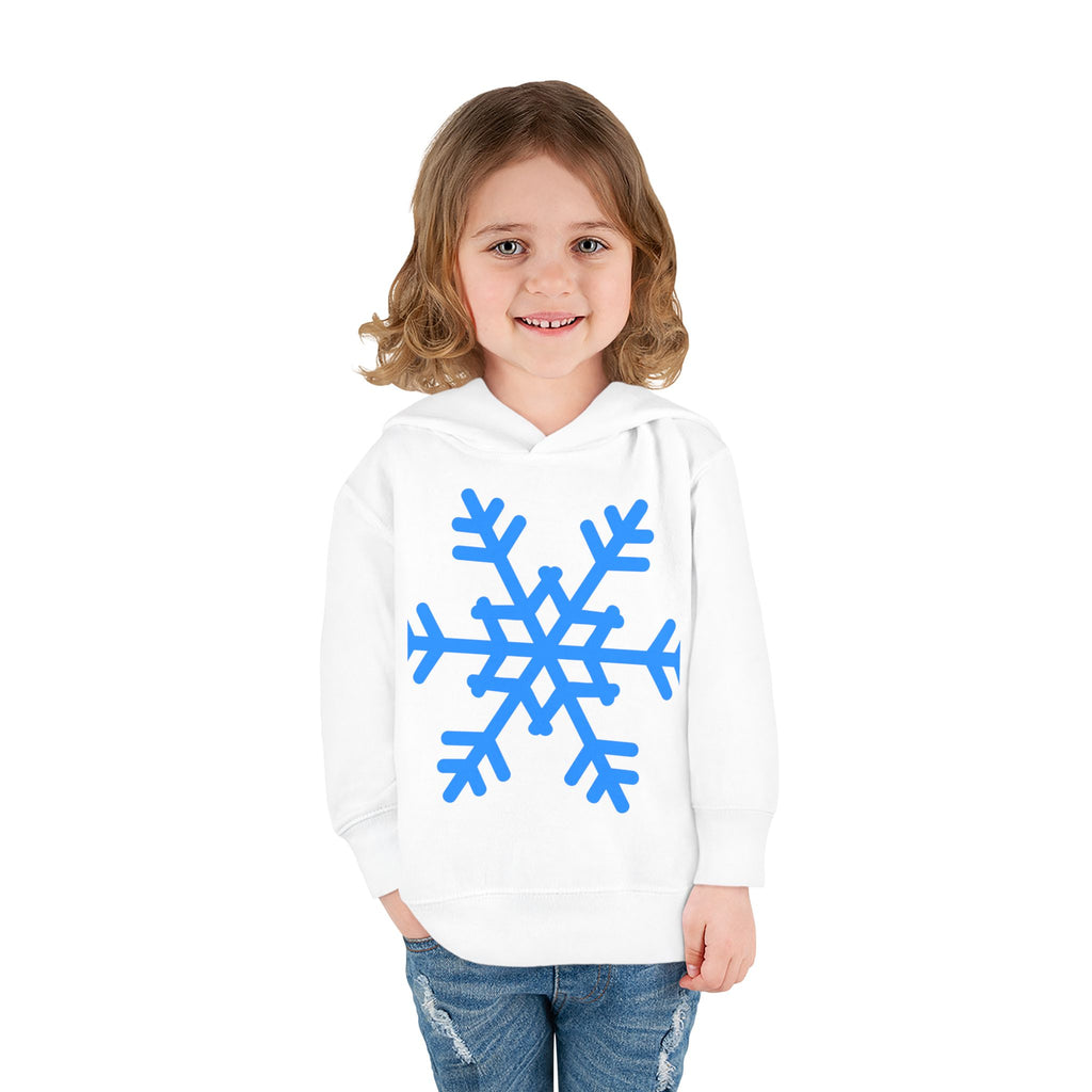 Toddler Snowflake Hoodie – Blue Winter Pullover for Kids