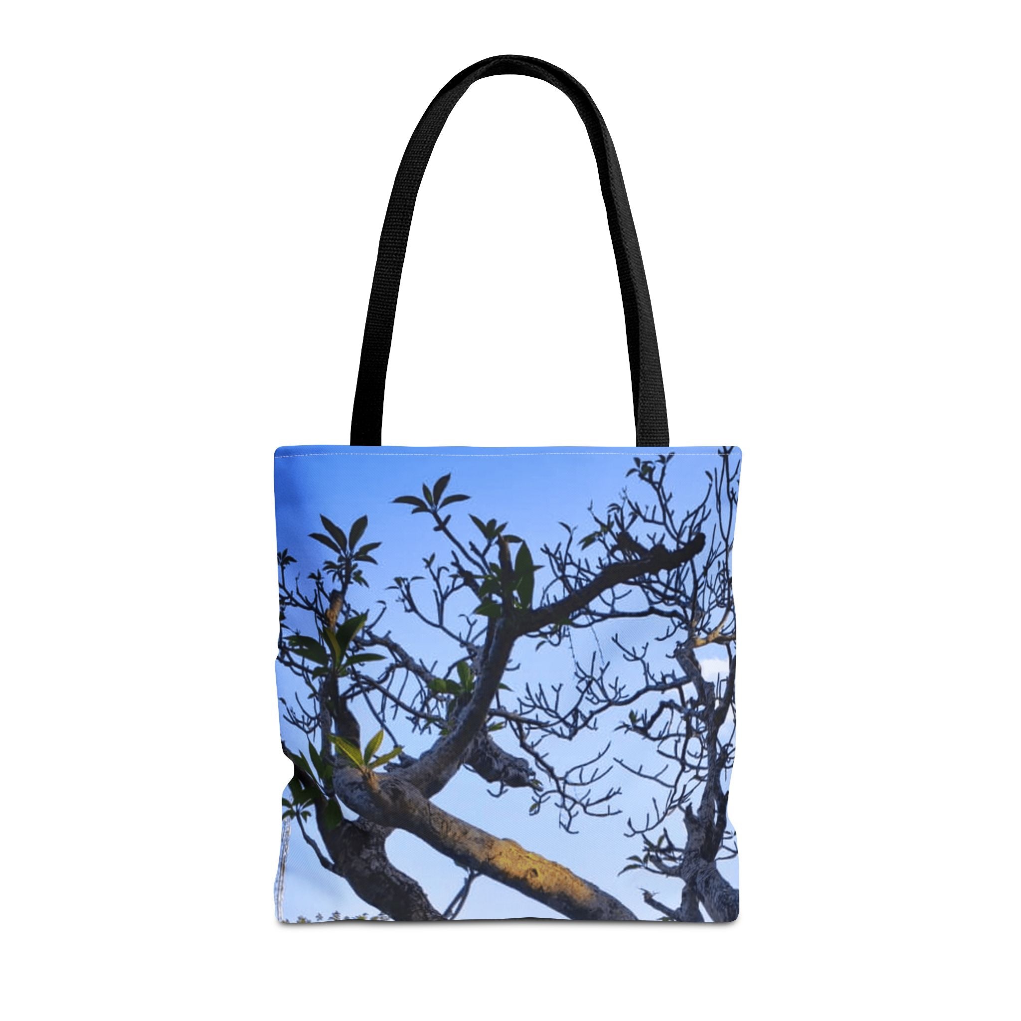 Nature Photo Tote Bag – Scenic Tree & Waterfall All-Over Print