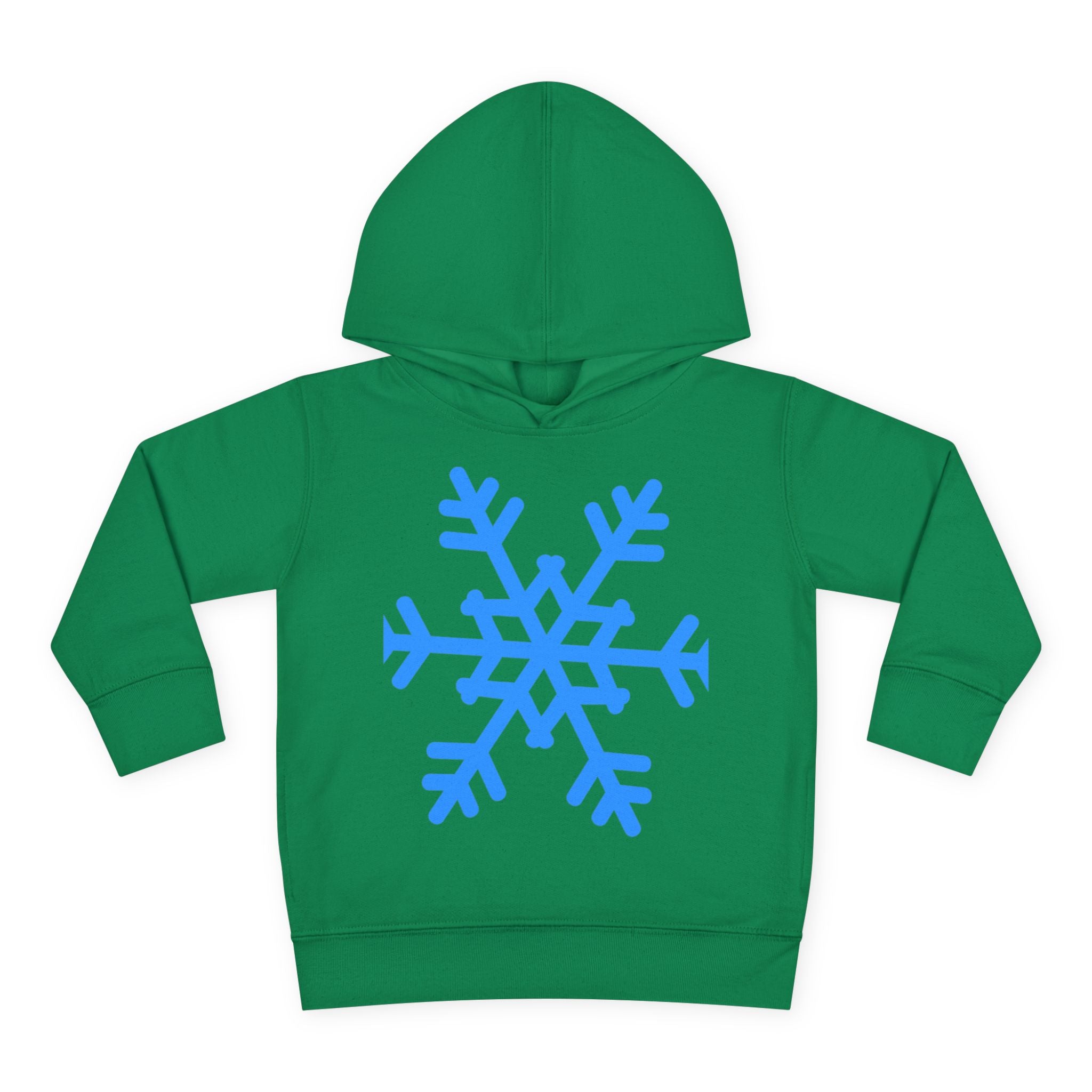 Toddler Snowflake Hoodie – Blue Winter Pullover for Kids
