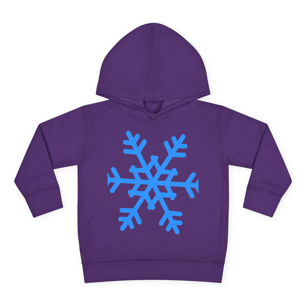 Toddler Snowflake Hoodie – Blue Winter Pullover for Kids