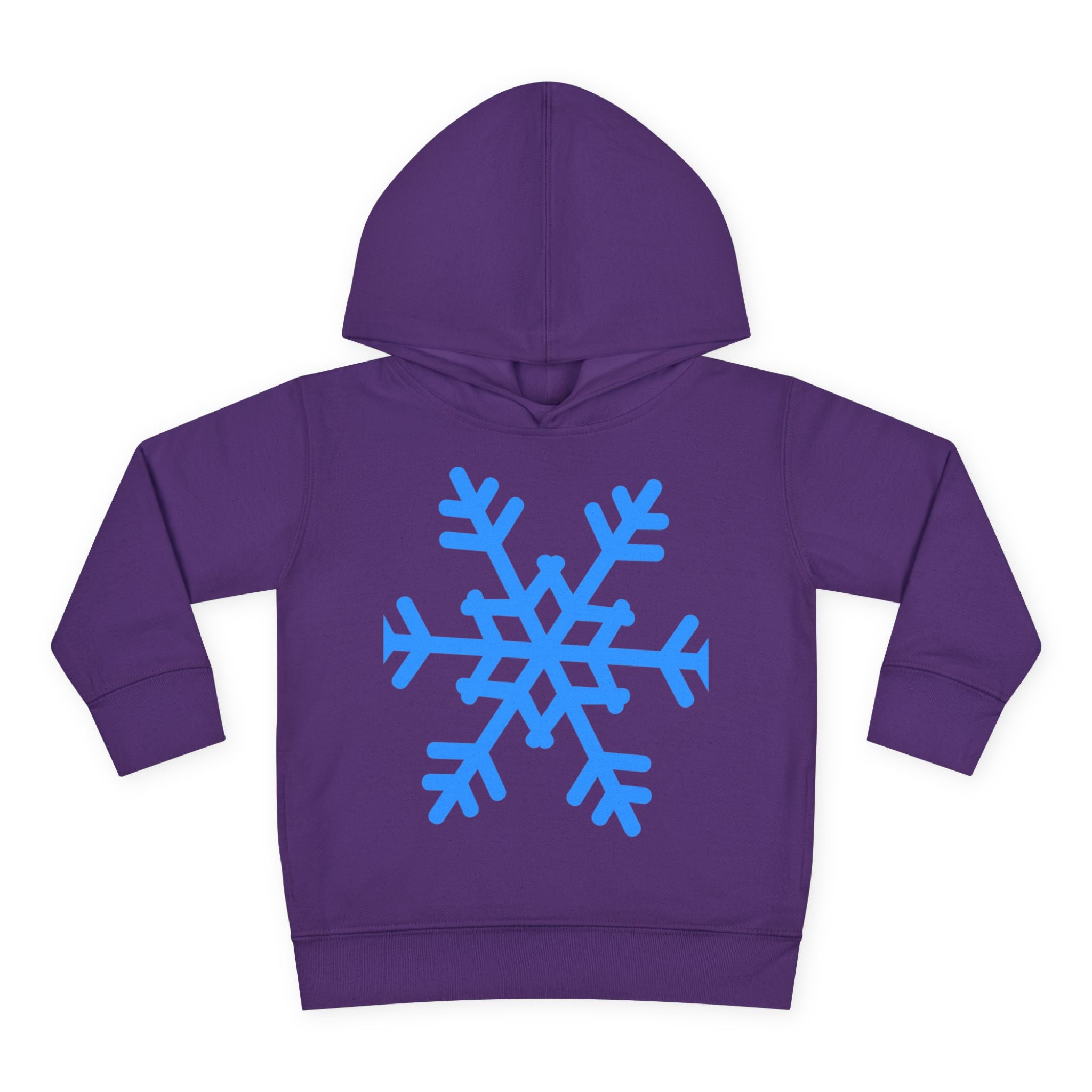 Toddler Snowflake Hoodie – Blue Winter Pullover for Kids
