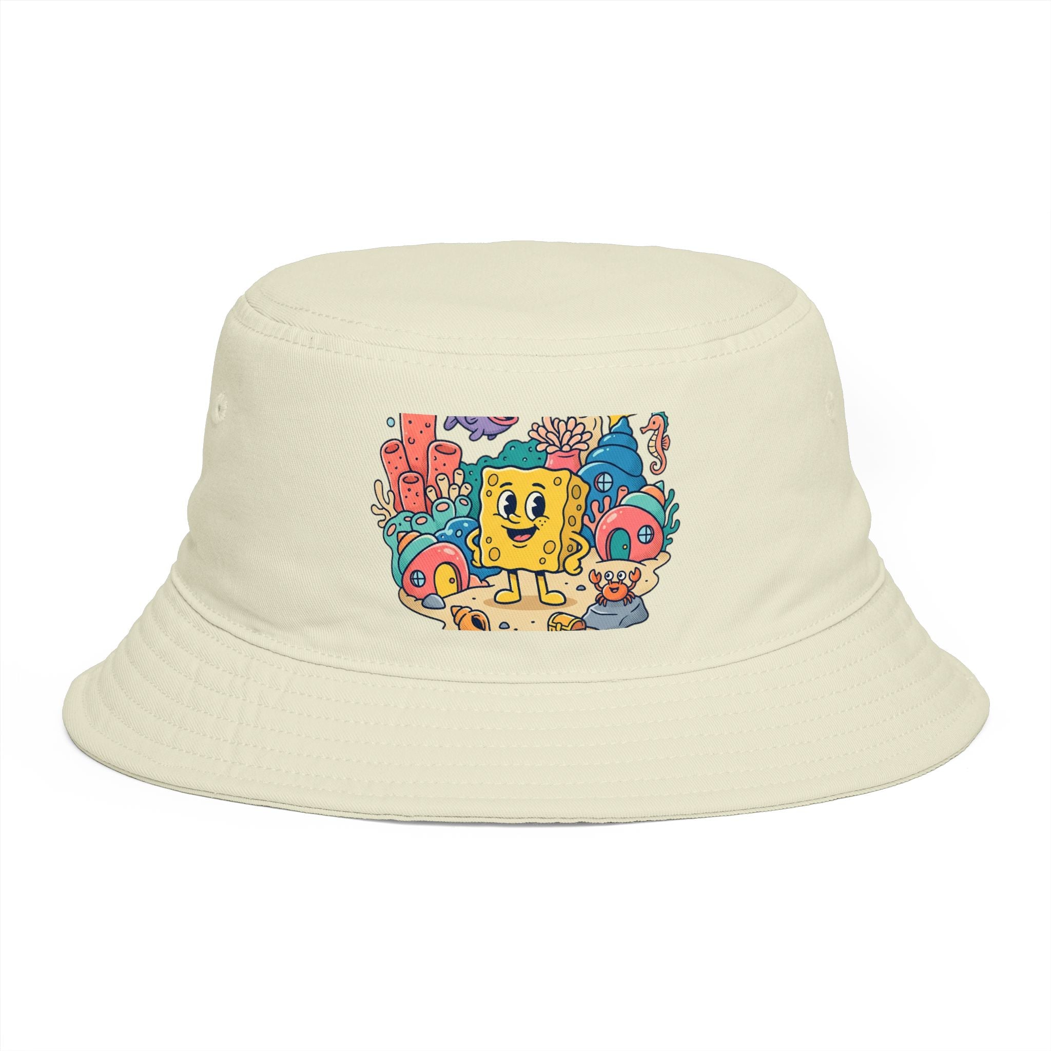 SpongeBob SquarePants Sea Friends Bucket Hat — Cute Cartoon SpongeBob Beach Hat