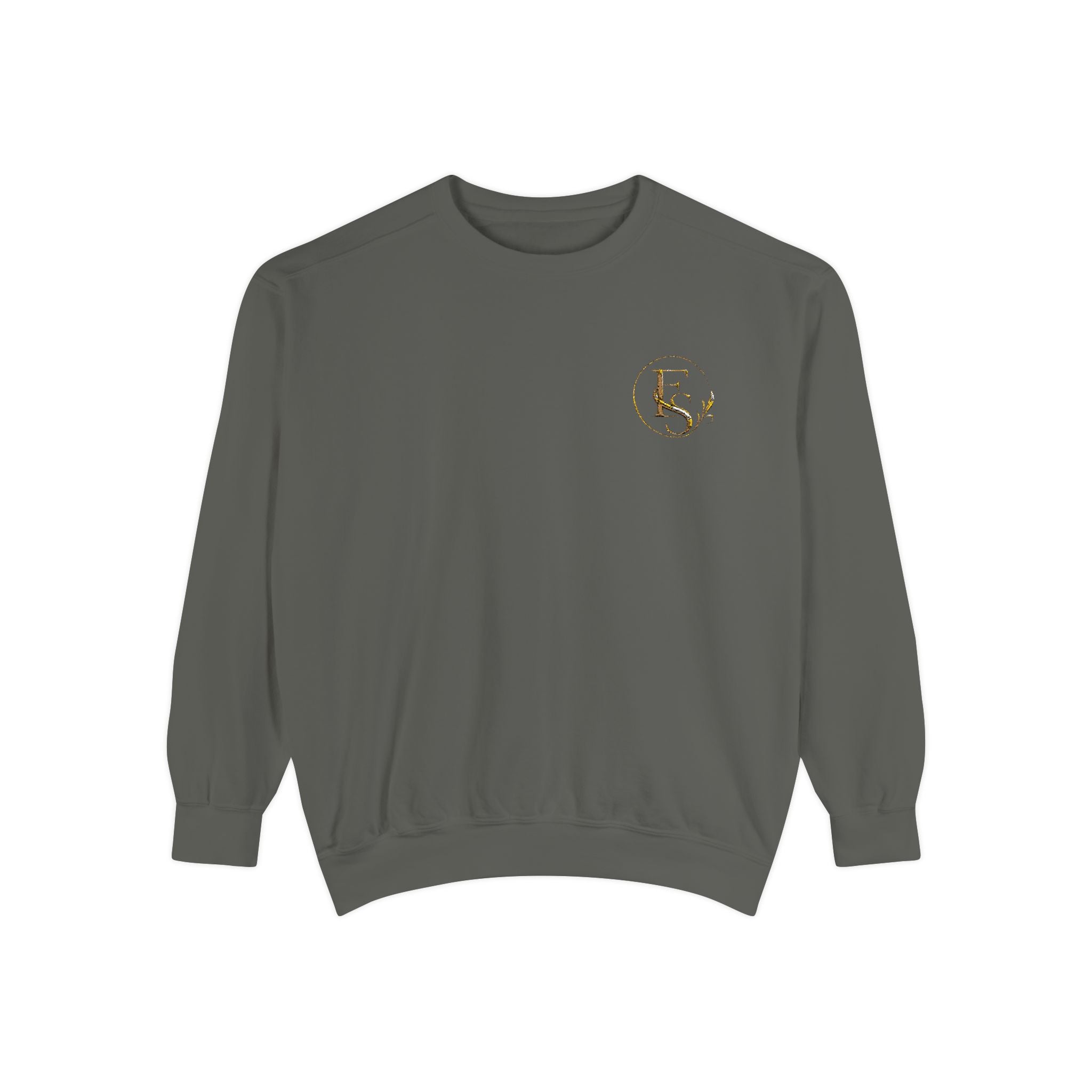 Gold Floral Initials Sweatshirt