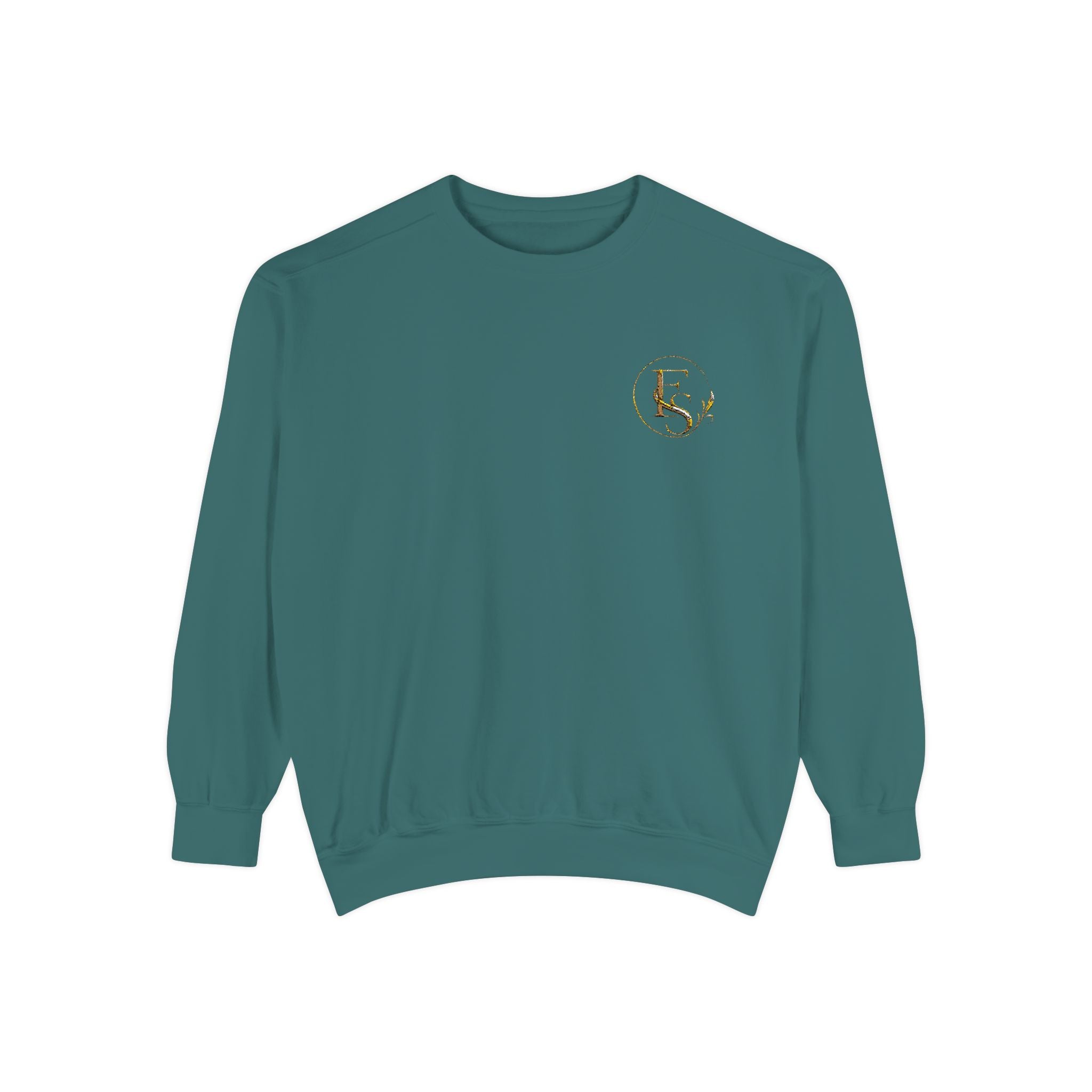 Gold Floral Initials Sweatshirt