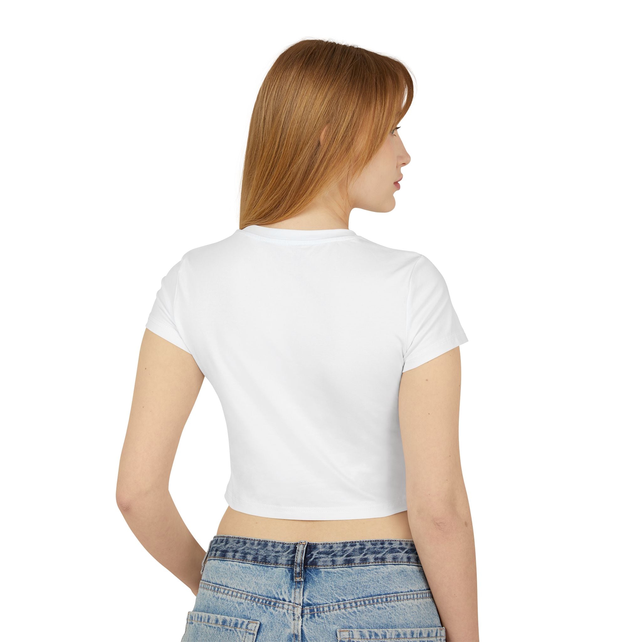 Too Hot to Handle Women's Baby Tee — Funny Slogan Crop Top