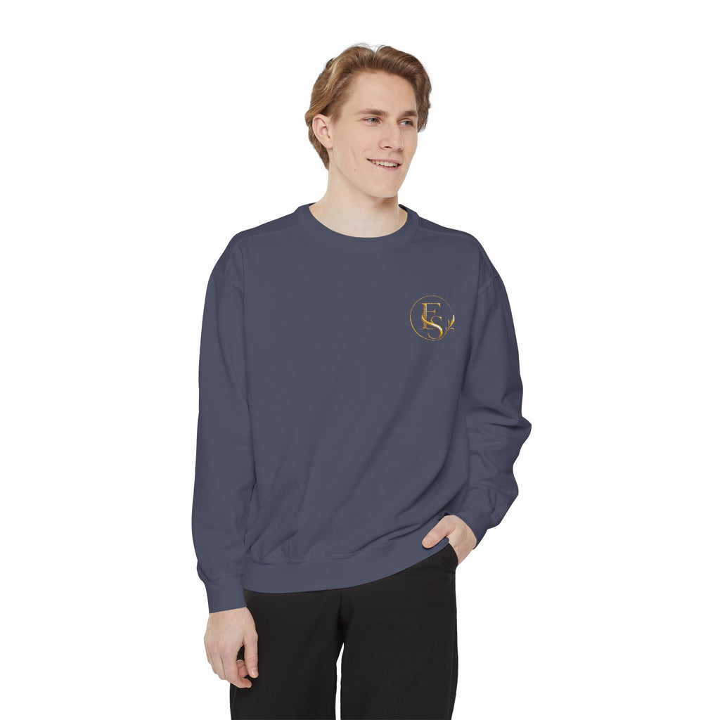 Gold Floral Initials Sweatshirt