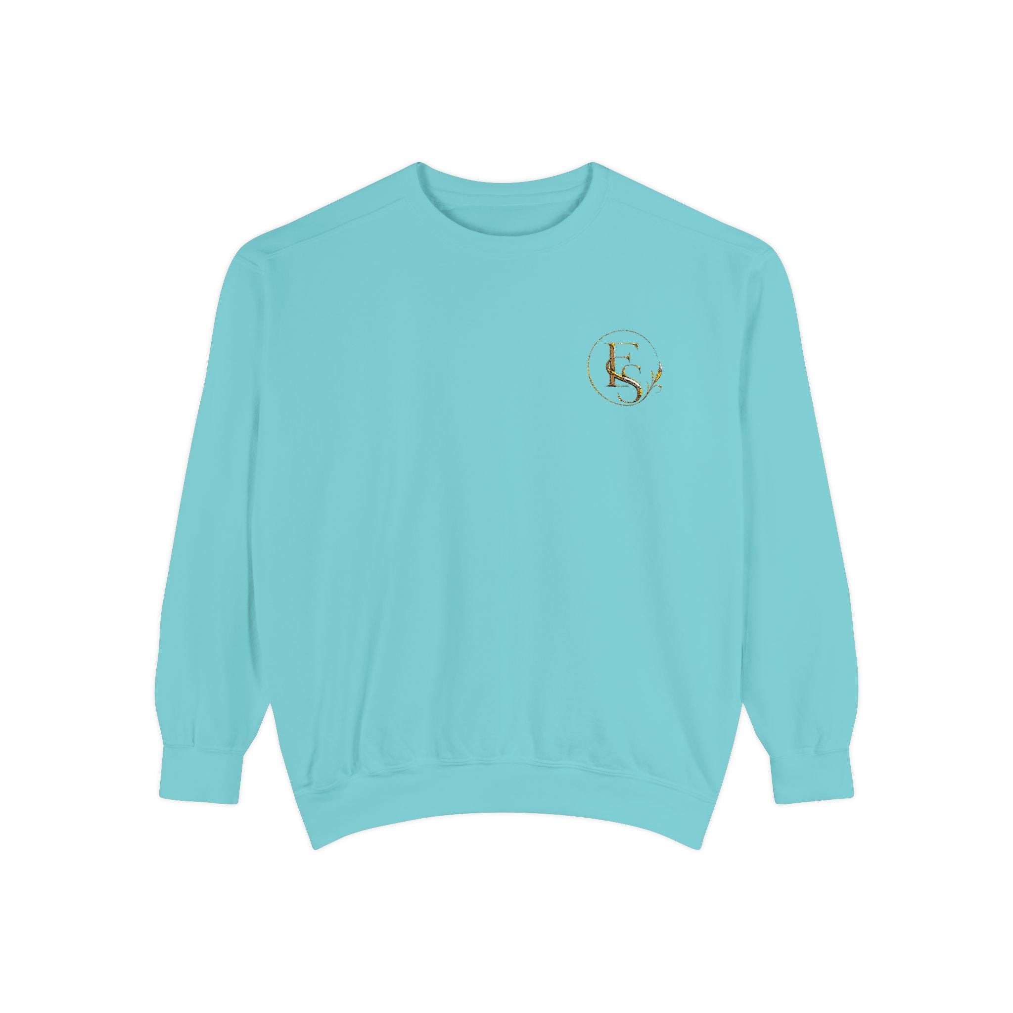 Gold Floral Initials Sweatshirt