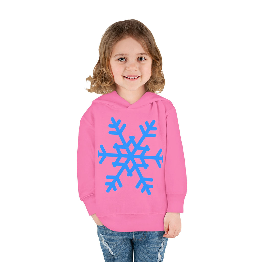 Toddler Snowflake Hoodie – Blue Winter Pullover for Kids