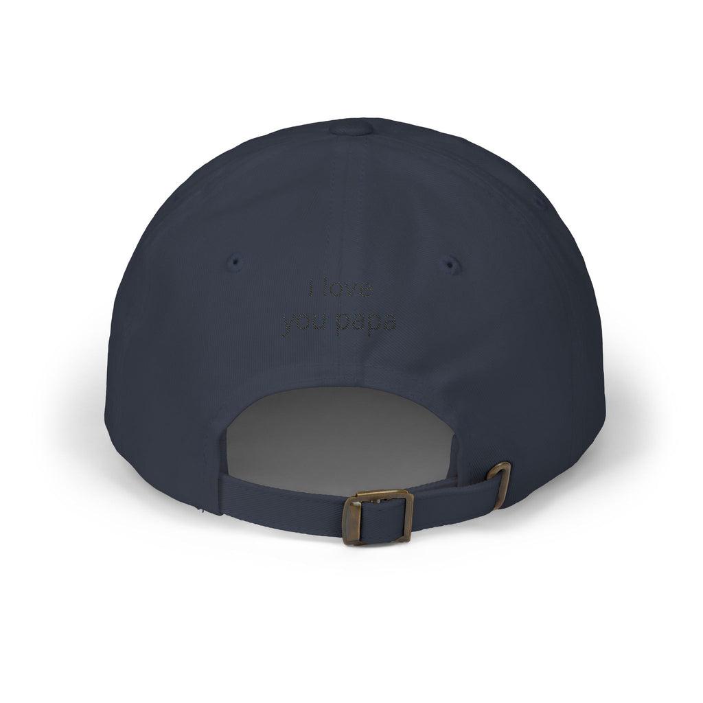 Best Dad Ever Embroidered Dad Cap — "I love you papa" Back Hat