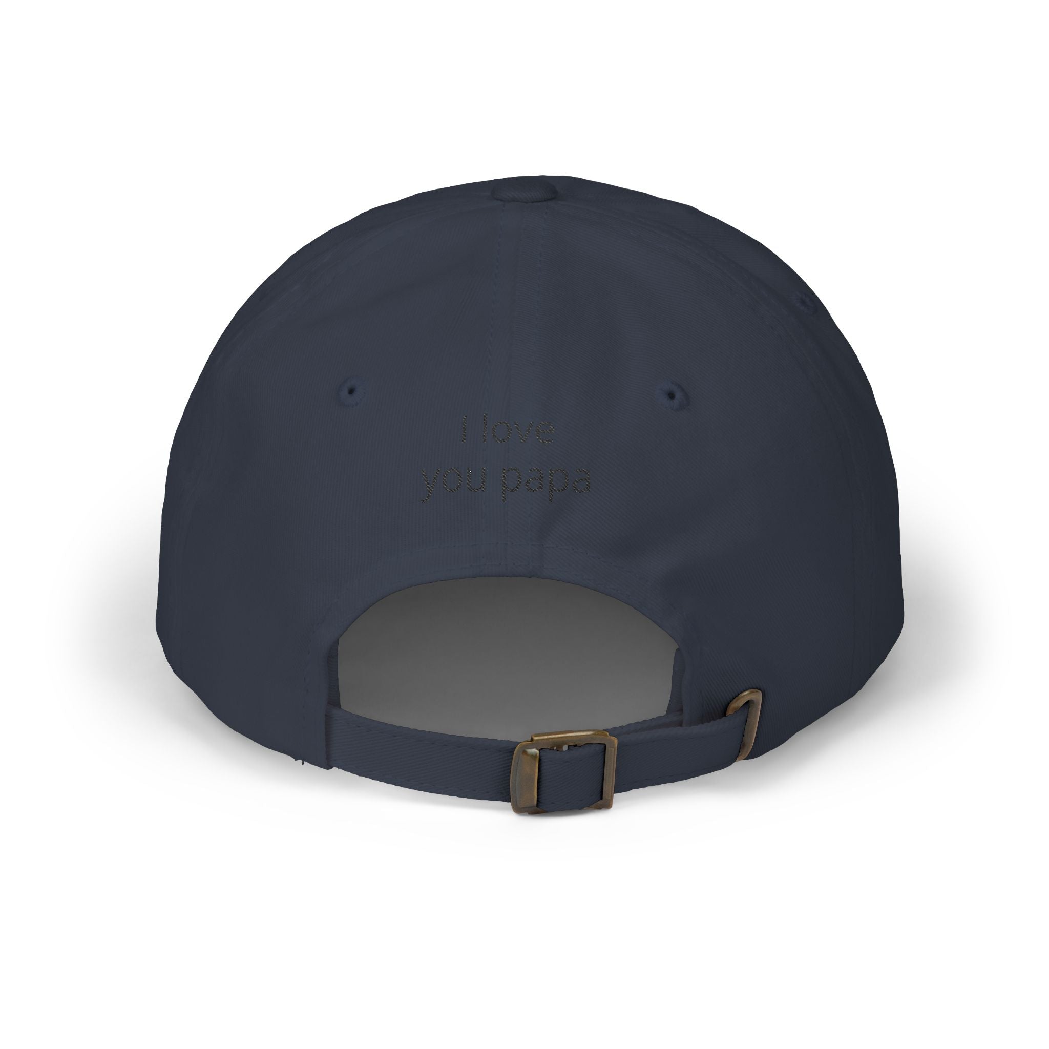 Best Dad Ever Embroidered Dad Cap — "I love you papa" Back Hat
