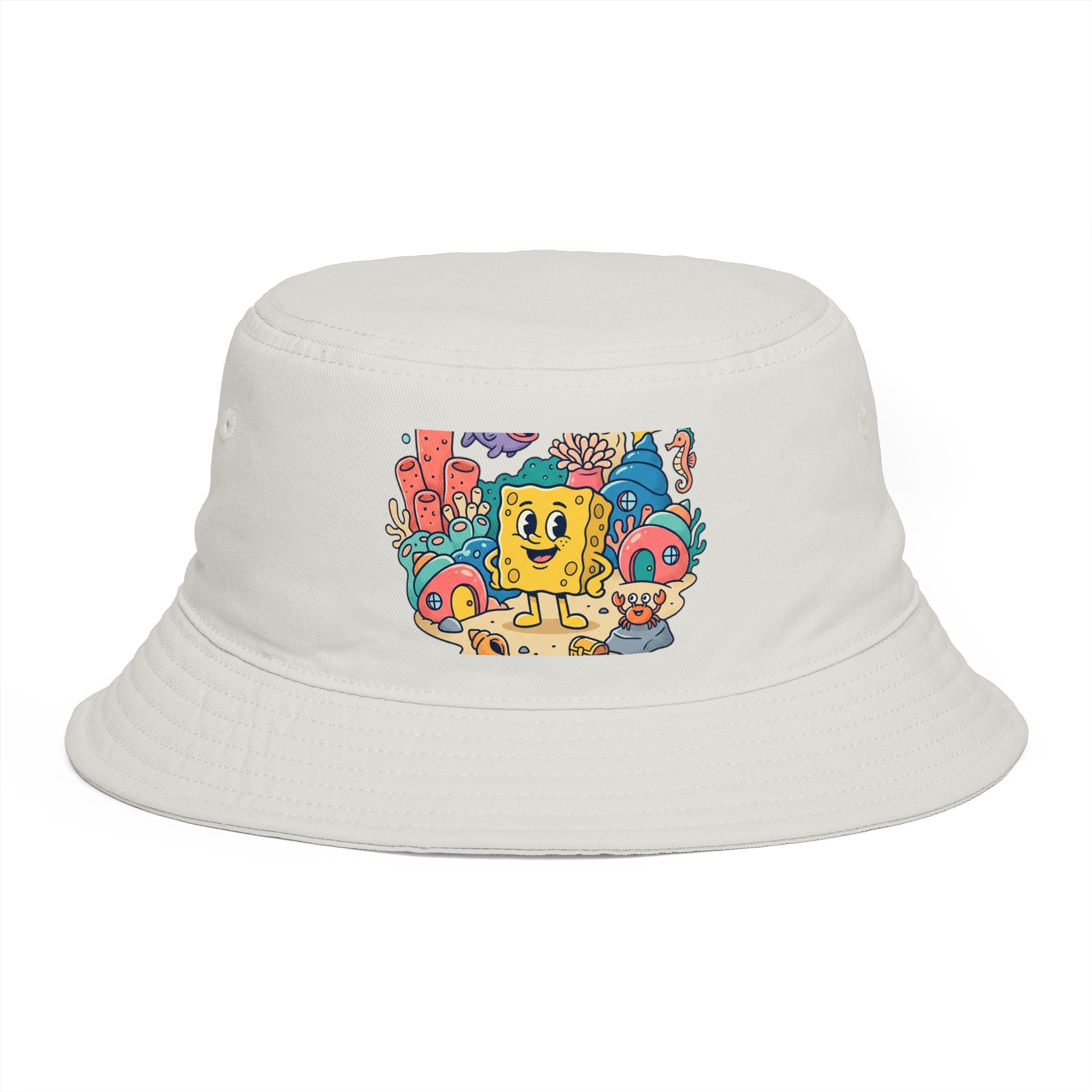 SpongeBob SquarePants Sea Friends Bucket Hat — Cute Cartoon SpongeBob Beach Hat