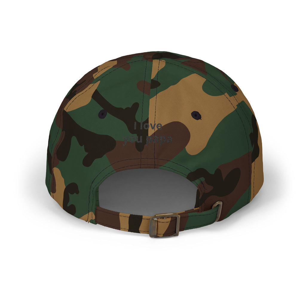 Best Dad Ever Embroidered Dad Cap — "I love you papa" Back Hat