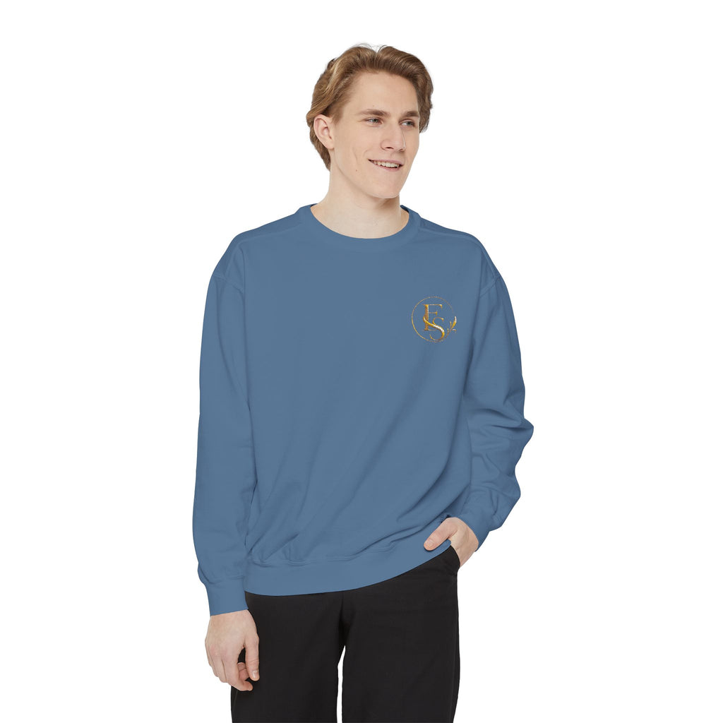 Gold Floral Initials Sweatshirt