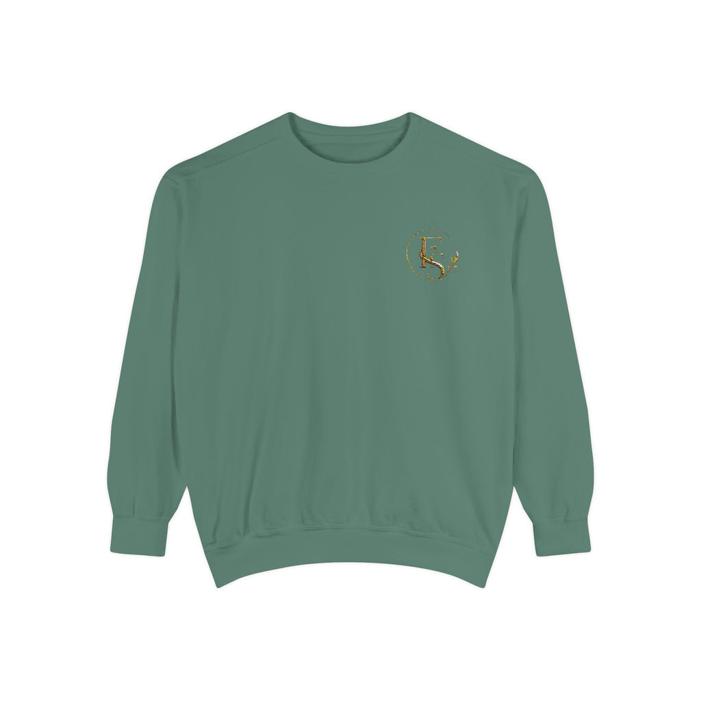 Gold Floral Initials Sweatshirt