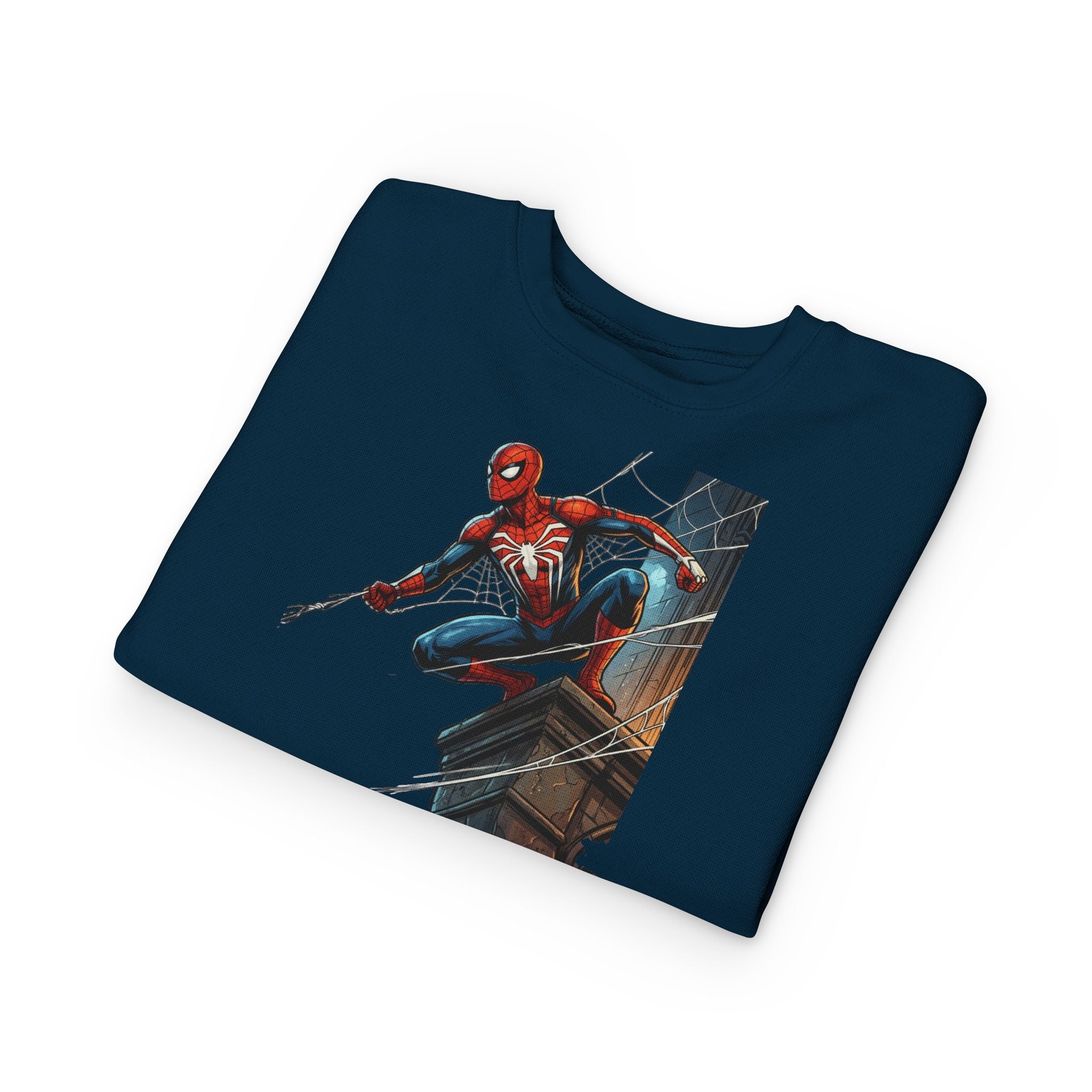 Toddler Sweatshirt — Superhero Web-Swinging Graphic Pullover