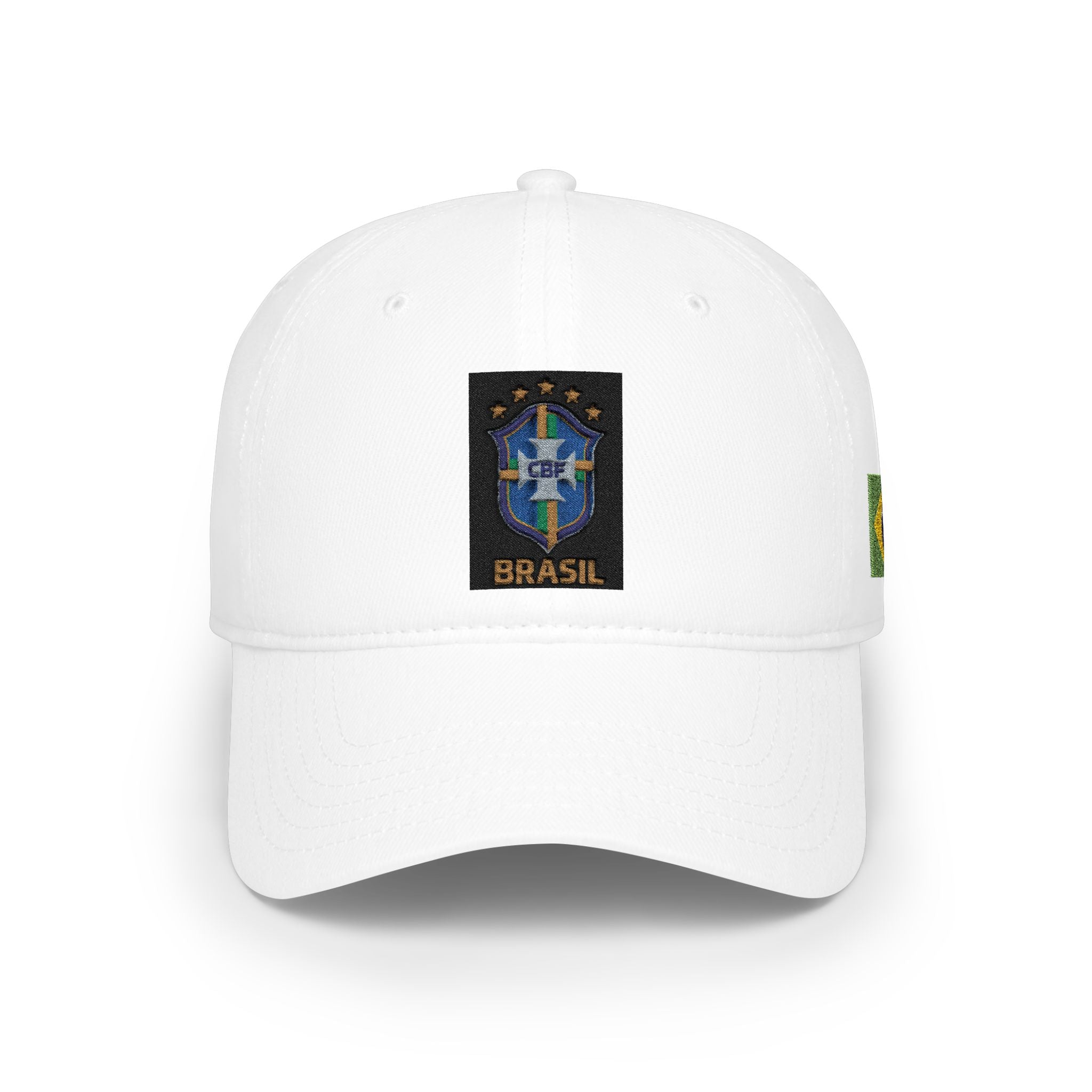 Brazil Crest Baseball Cap - Low Profile Hat with BRASIL Patch